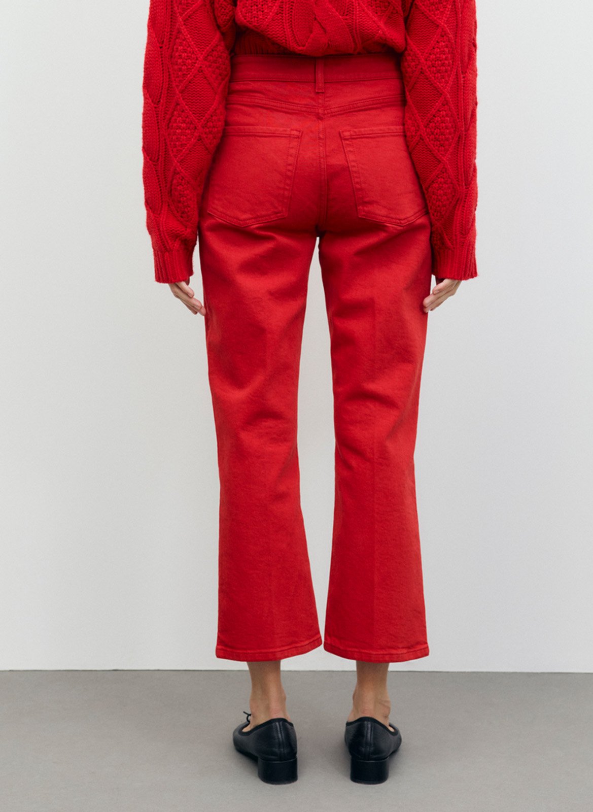 Gerade geschnittene 7/8-Hose uni GERARD DAREL Rot