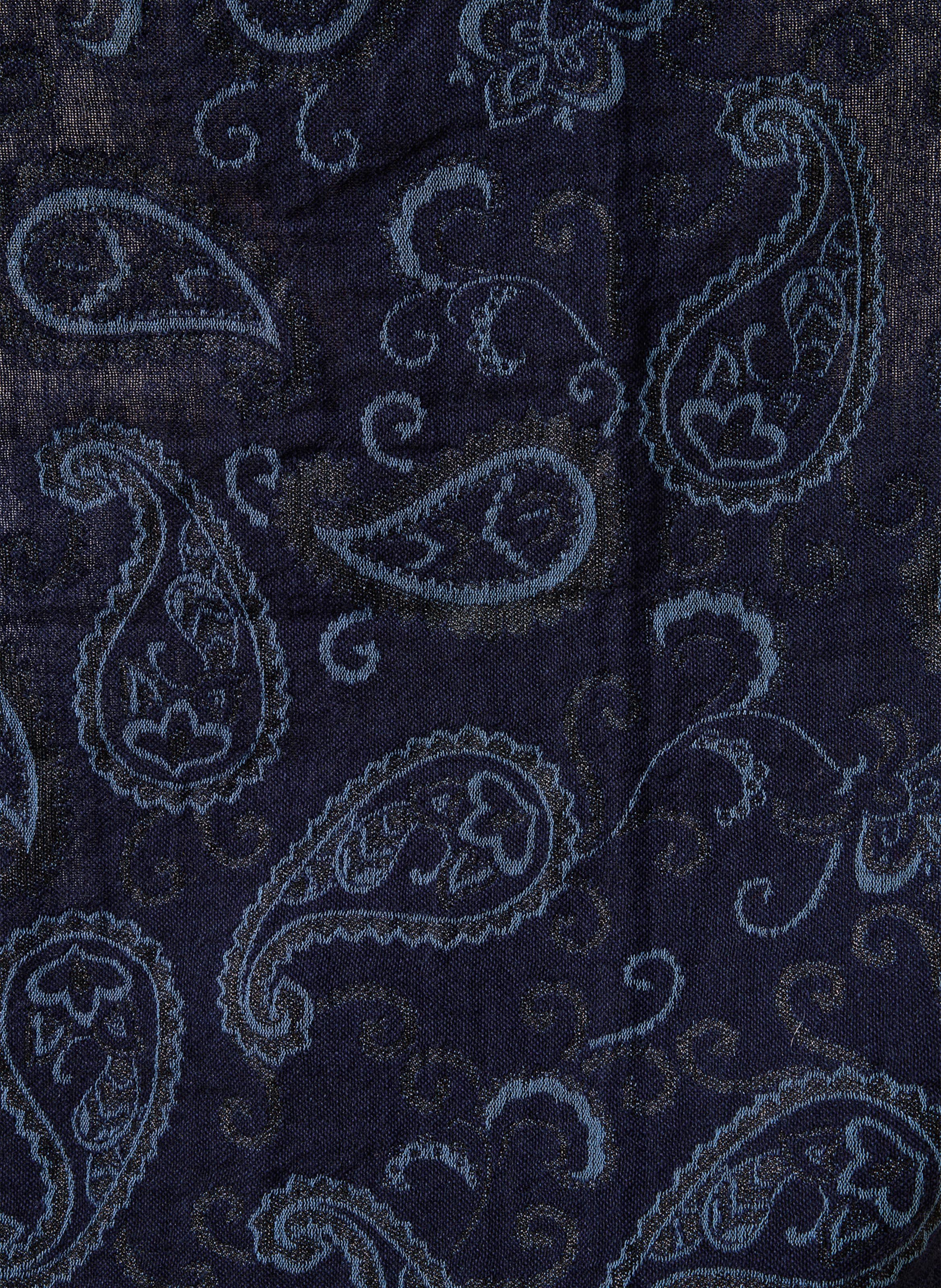 Echarpe en coton mélangé LA FEE MARABOUTEE Bleu