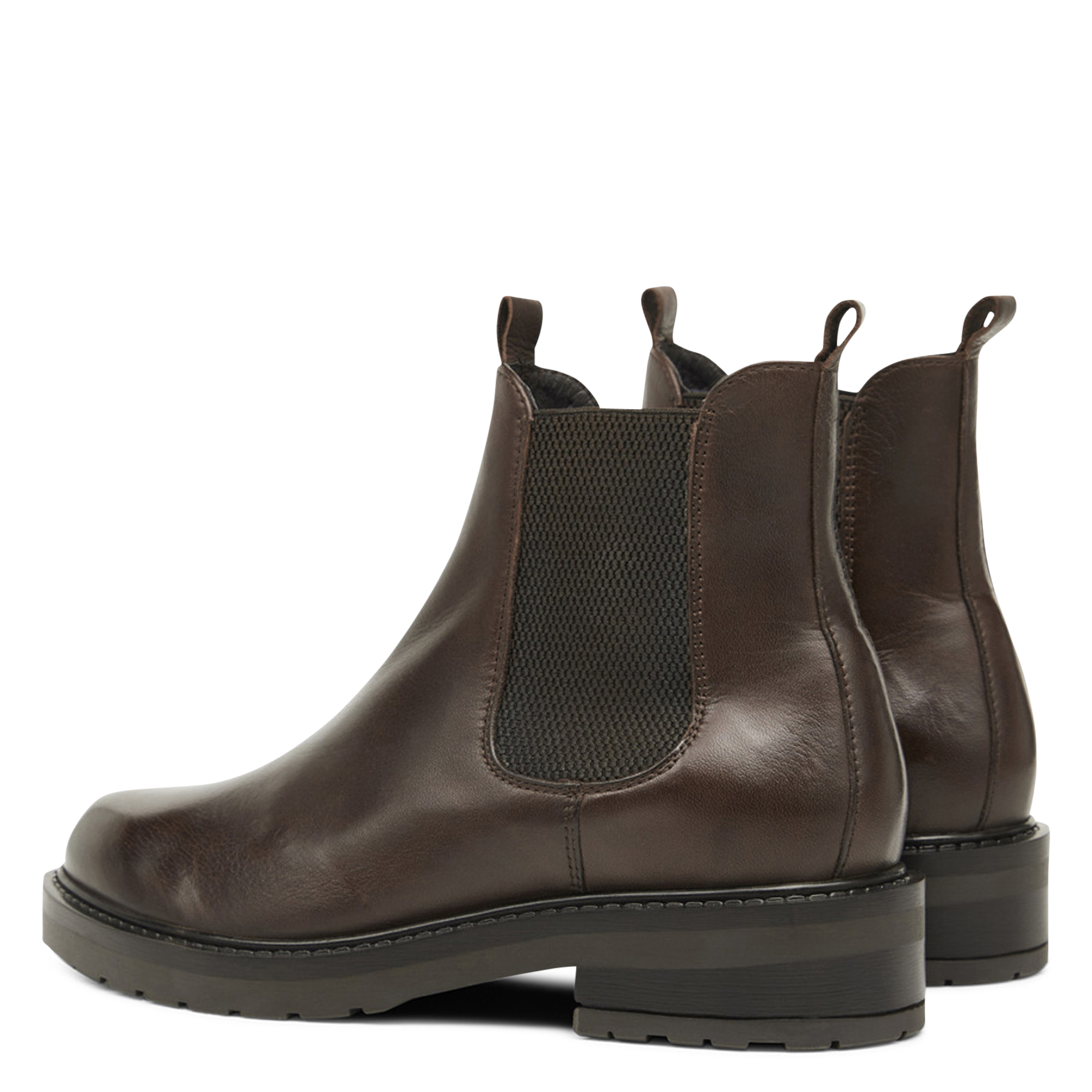 Leather mid-calf boots PAVEMENT Brown