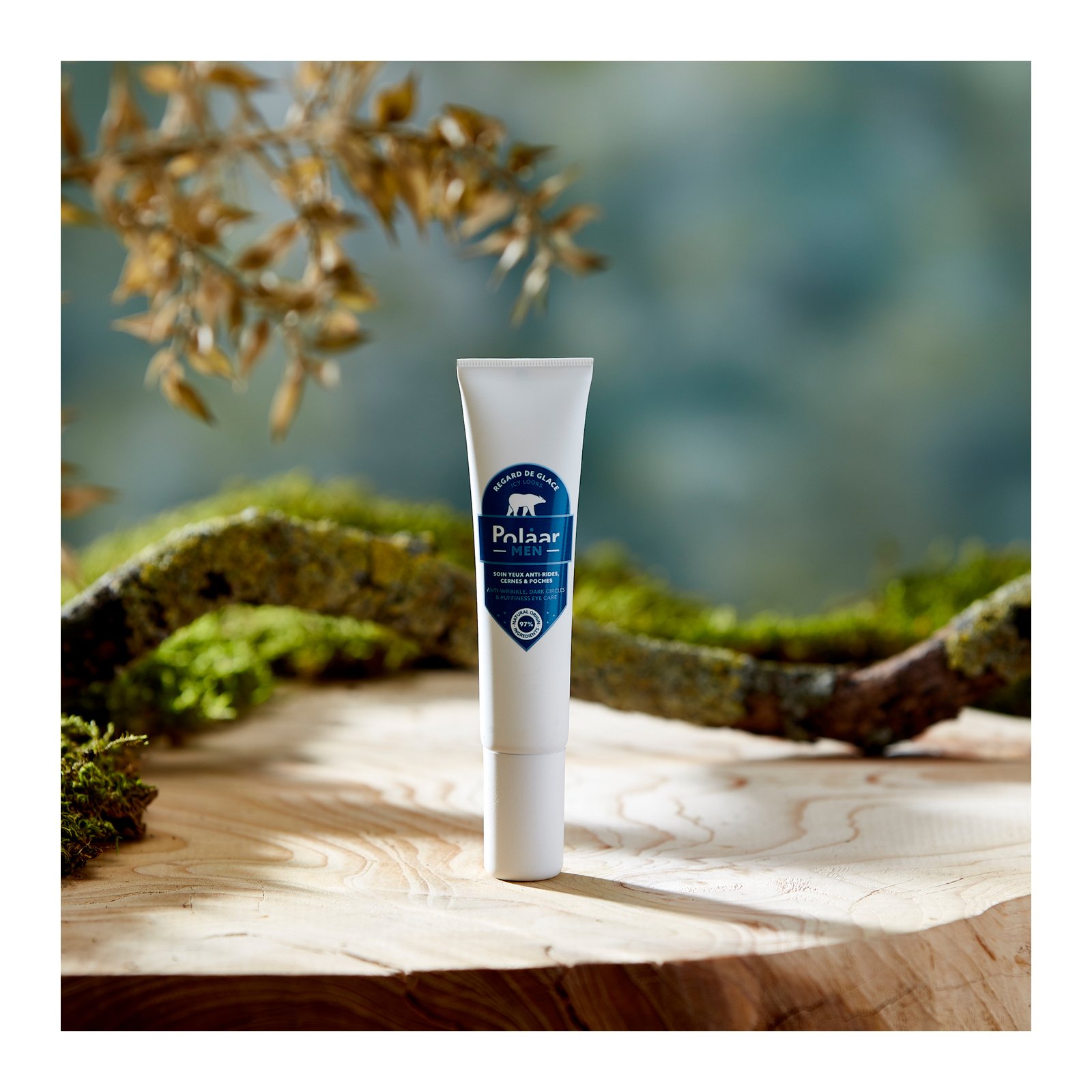 Men - Icy Looks Anti-Wrinkle, Dark Circles & Puffiness Eye Care with Siberian Ginseng POLAAR No color