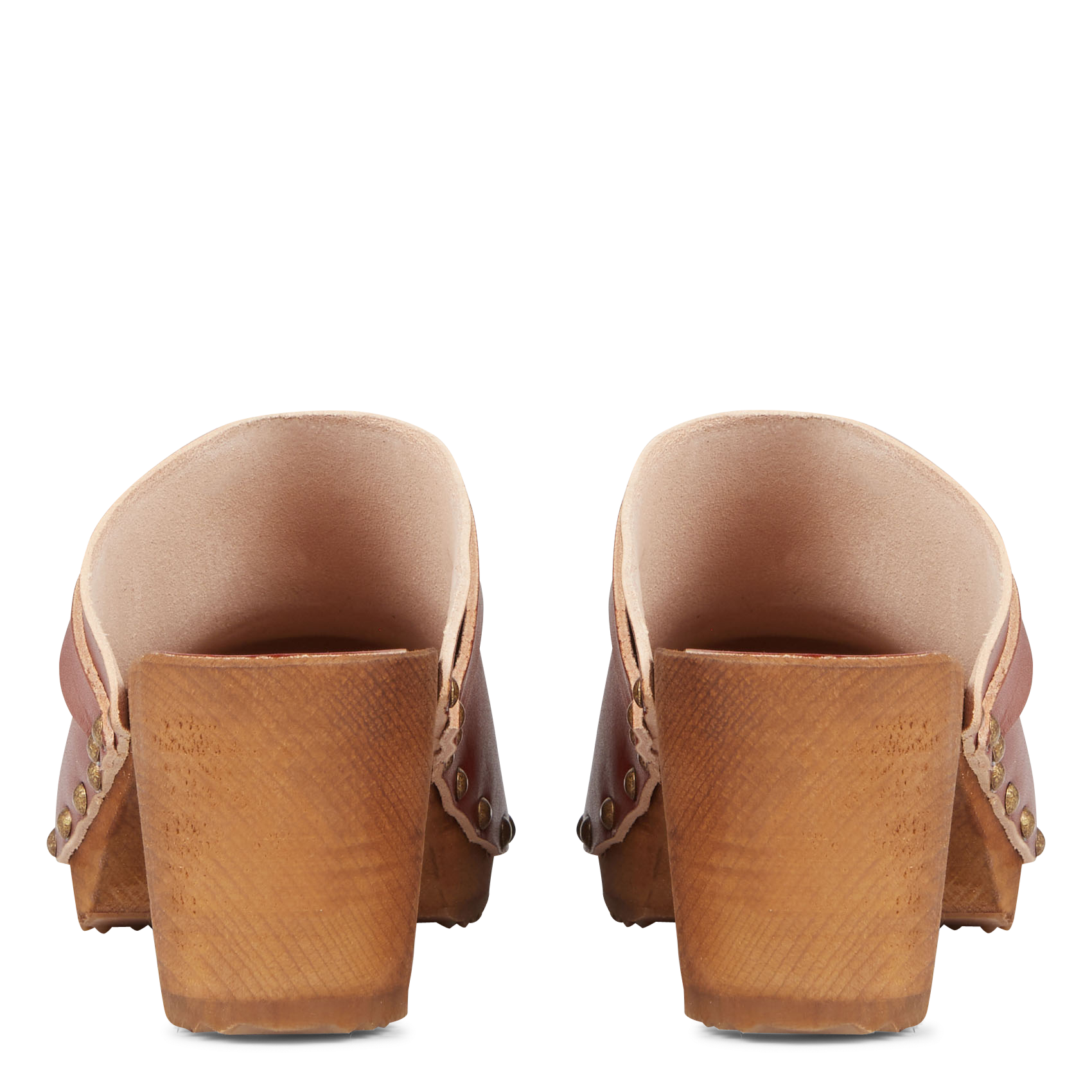 Sabots en cuir BOSABO Marron