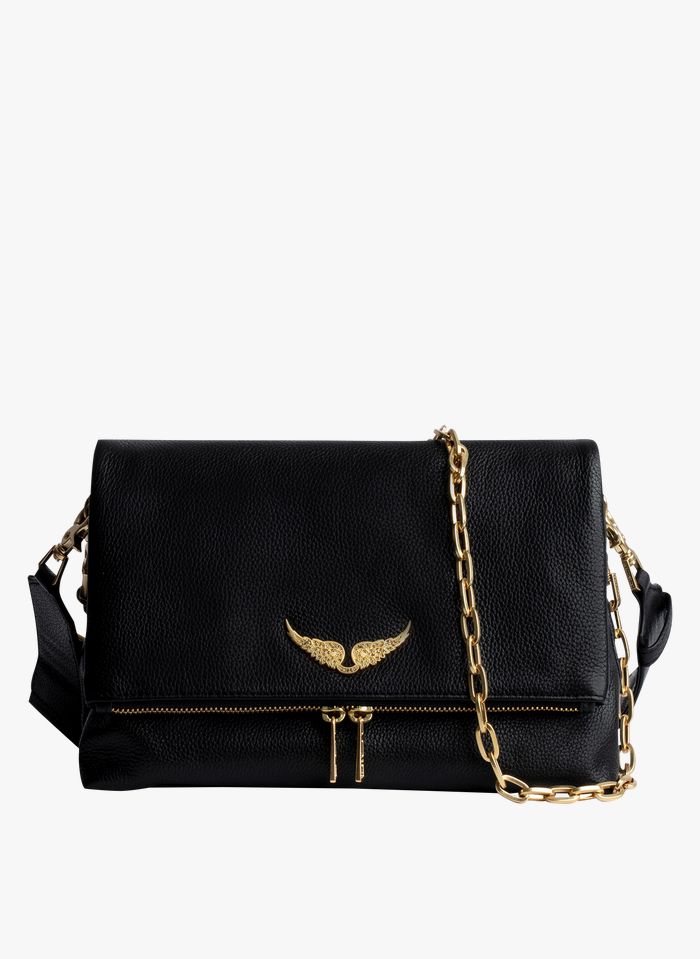 Leather Shoulder Bag Noir Gold Zadig&voltaire - Women | Place des Tendances