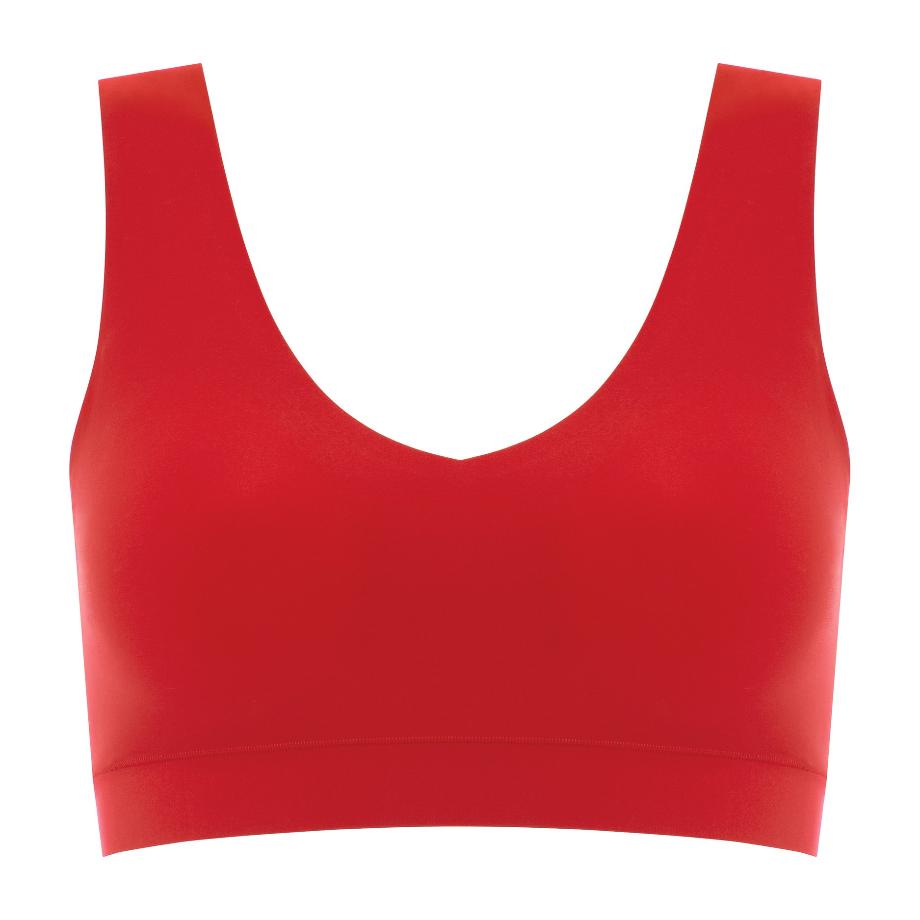 Crop top with cups Red