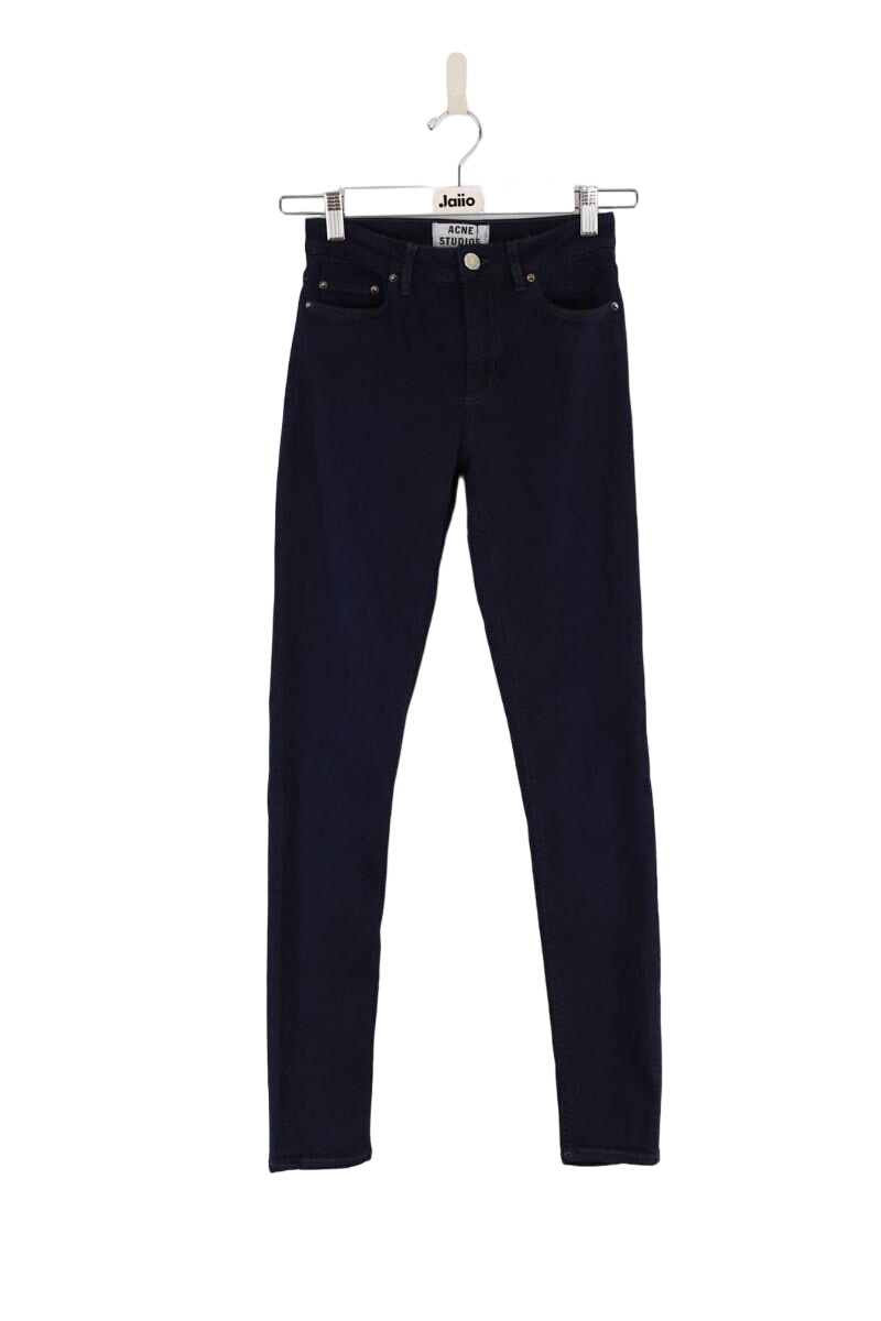 Cotton skinny jeans ACNE STUDIOS - Seconde Main Blue