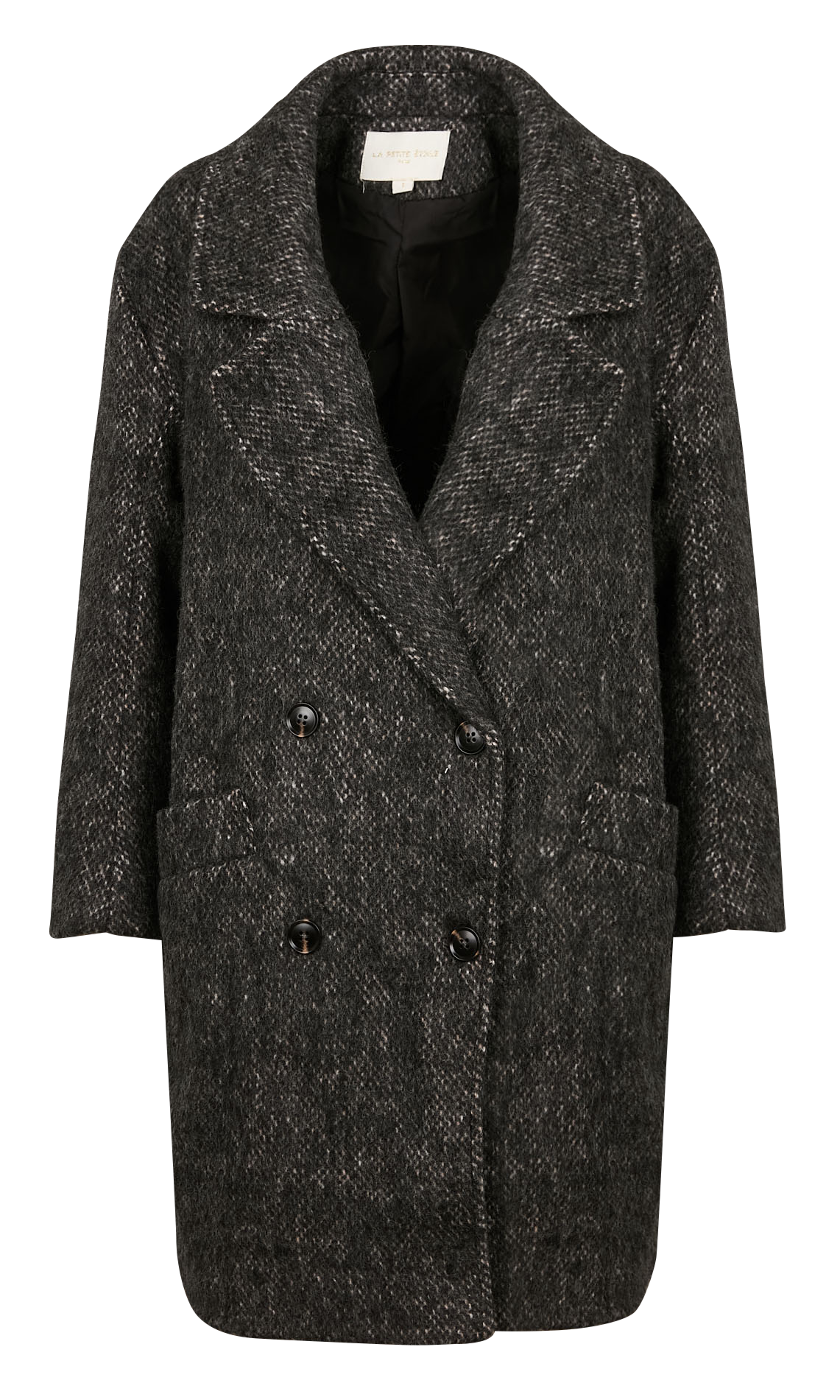 Manteau col tailleur Naelis Gris La petite etoile Femme Place