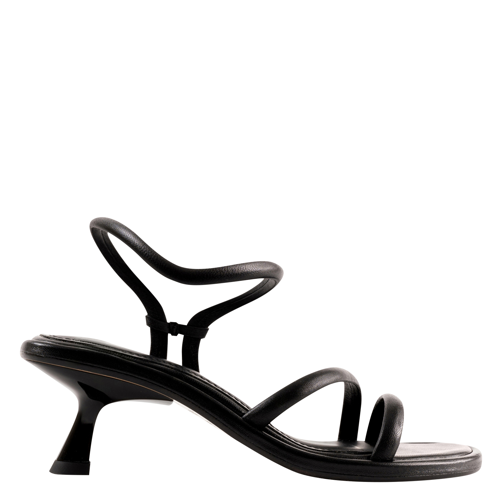 Sandales hautes en cuir SOULIER MARTINEZ Noir