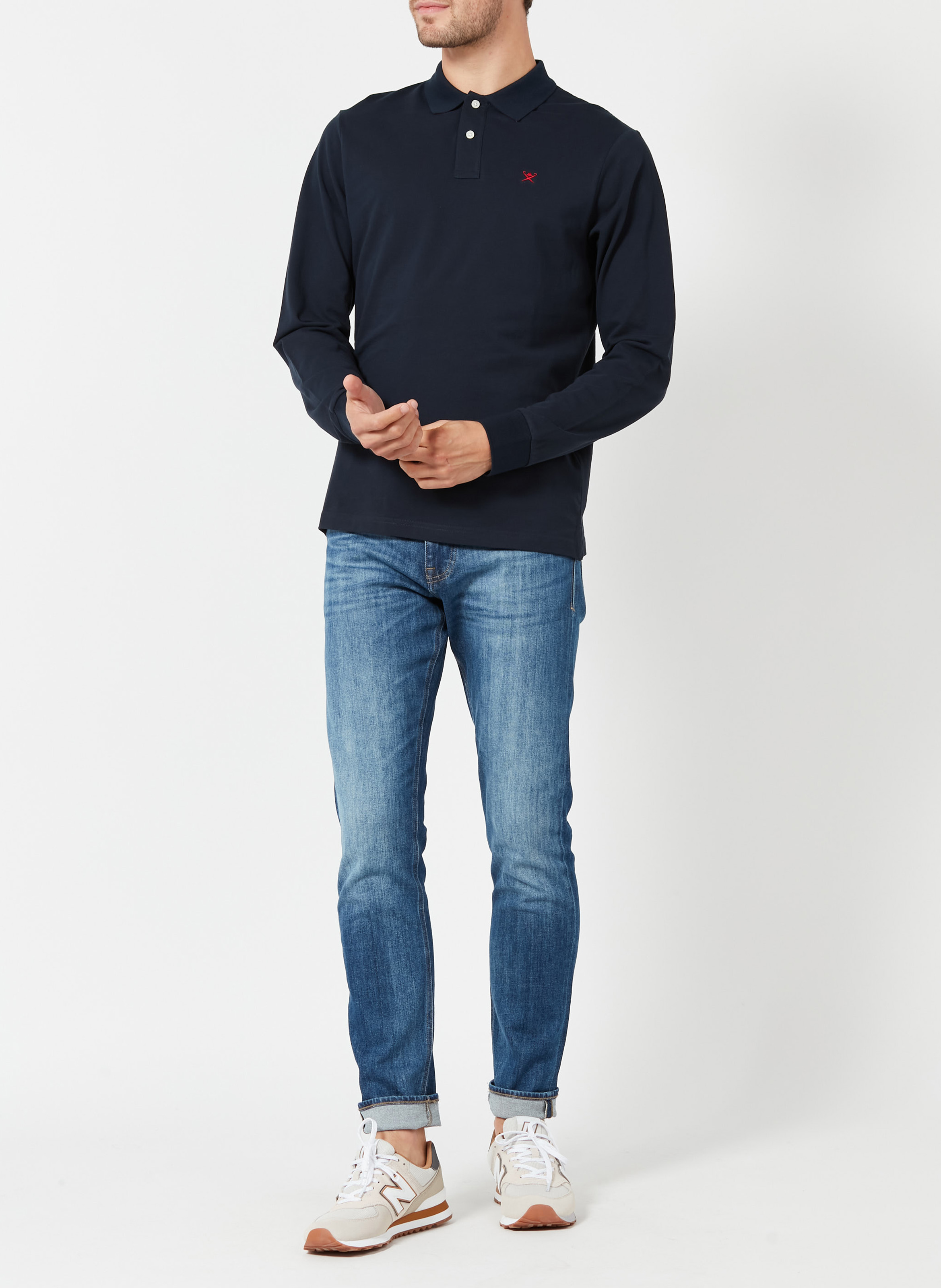 Polo regular-fit en coton  HACKETT Bleu