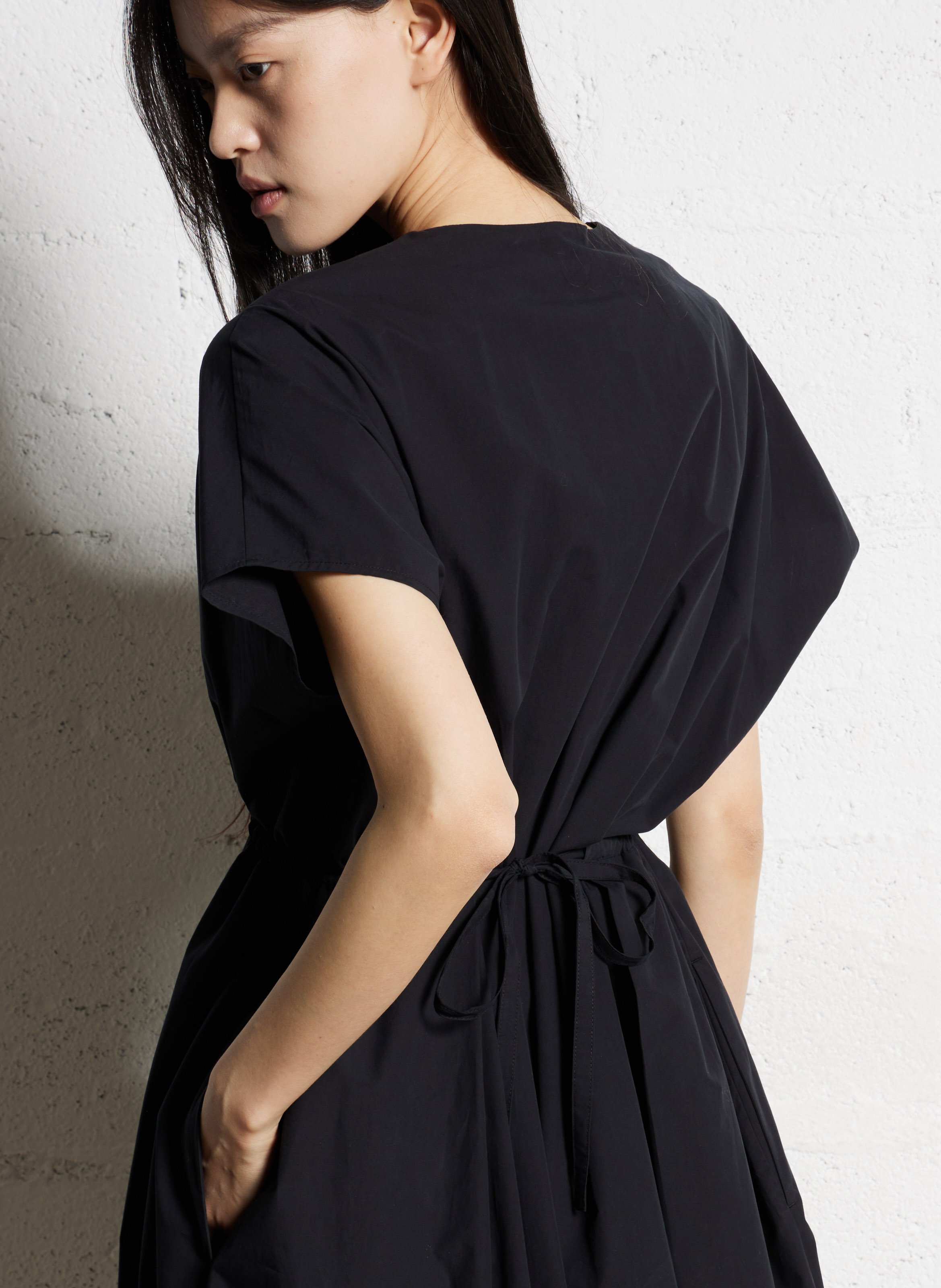 Robe midi ample à fronces  MAX MARA WEEK END Noir