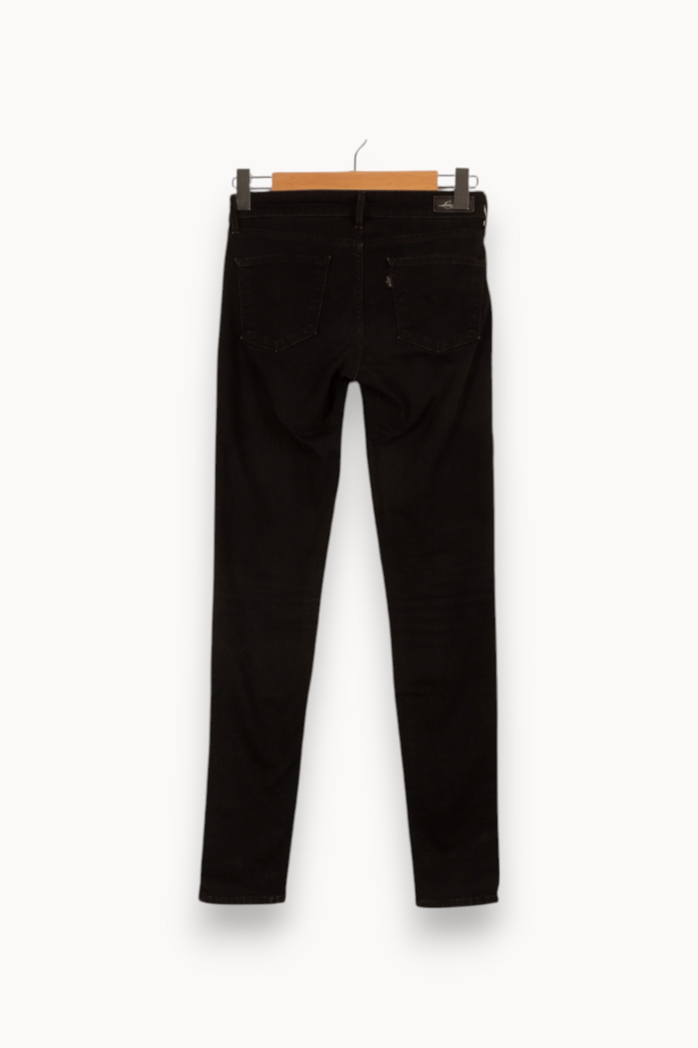 Cropped slim jeans with studs LEVI'S - Seconde main Black