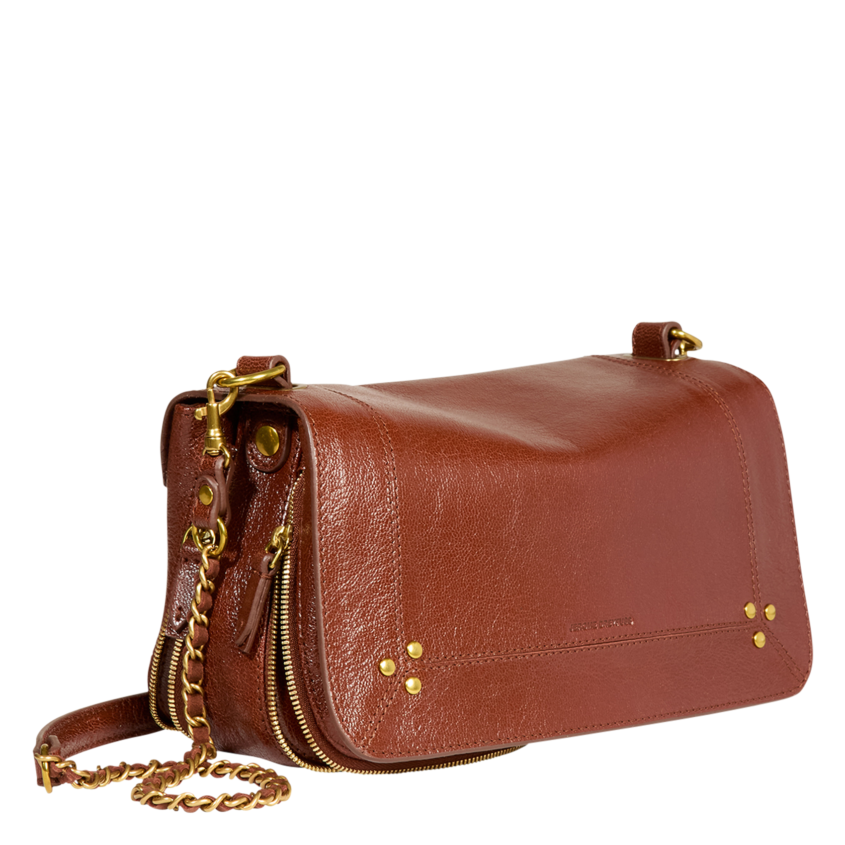 Dori leather shoulder bag JEROME DREYFUSS Brown