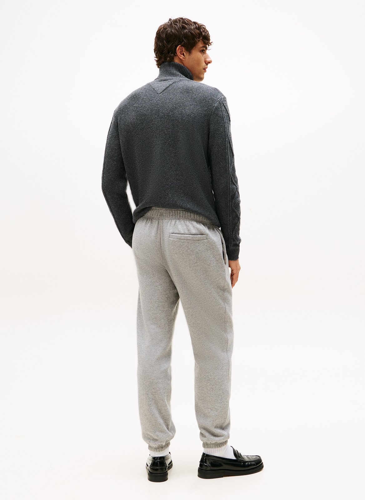 Jogging en coton mélangé Gris