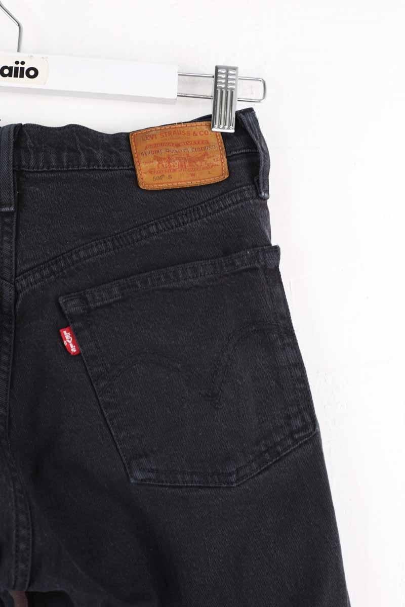 501? straight cotton jeans LEVI'S - Seconde main Black