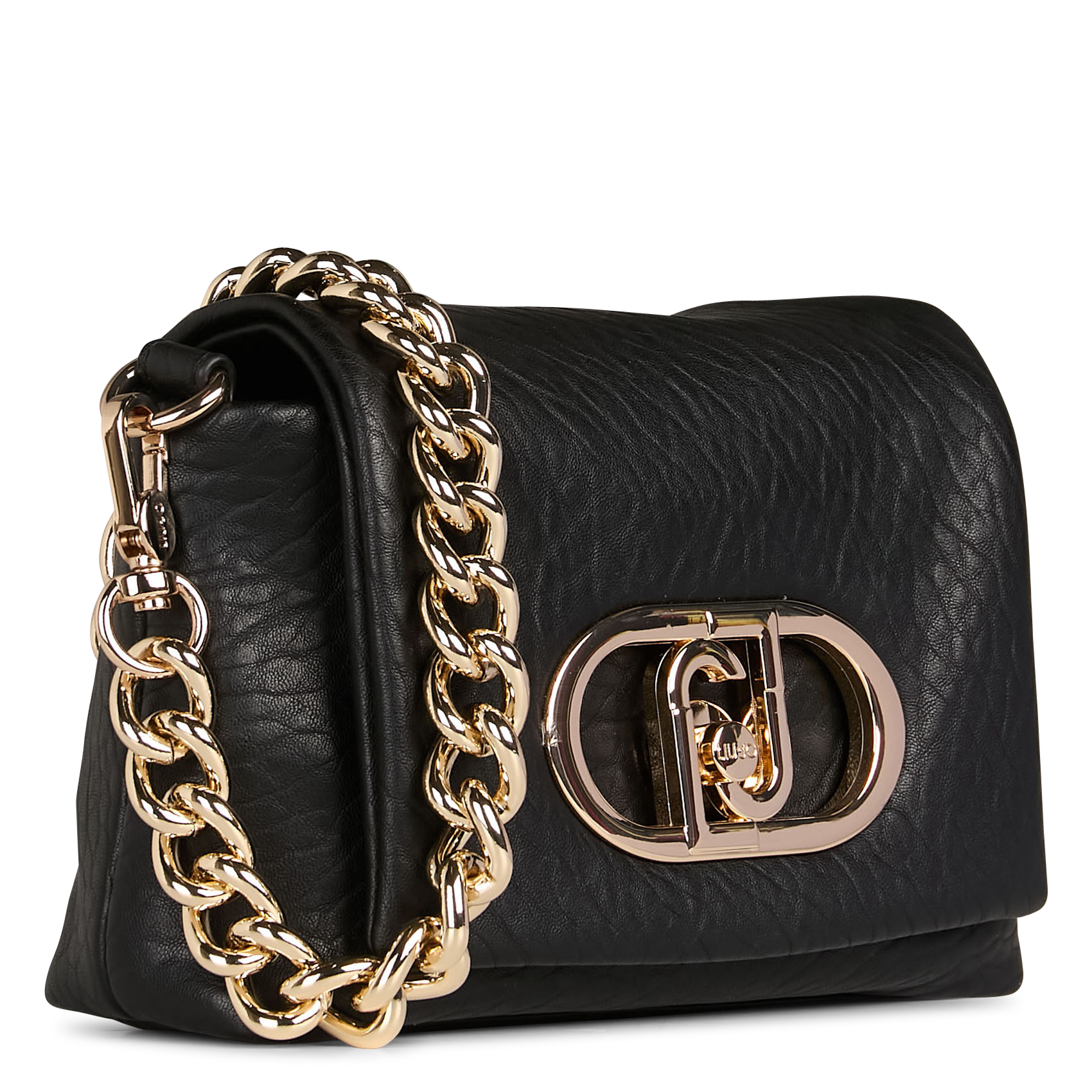 Sac bandoulière aspect cuir LIU JO Noir