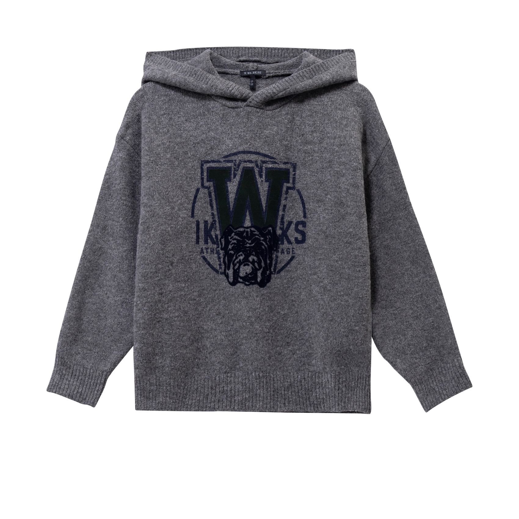 Rundhals-Sweatshirt aus Baumwoll-Mix IKKS JUNIOR Grau