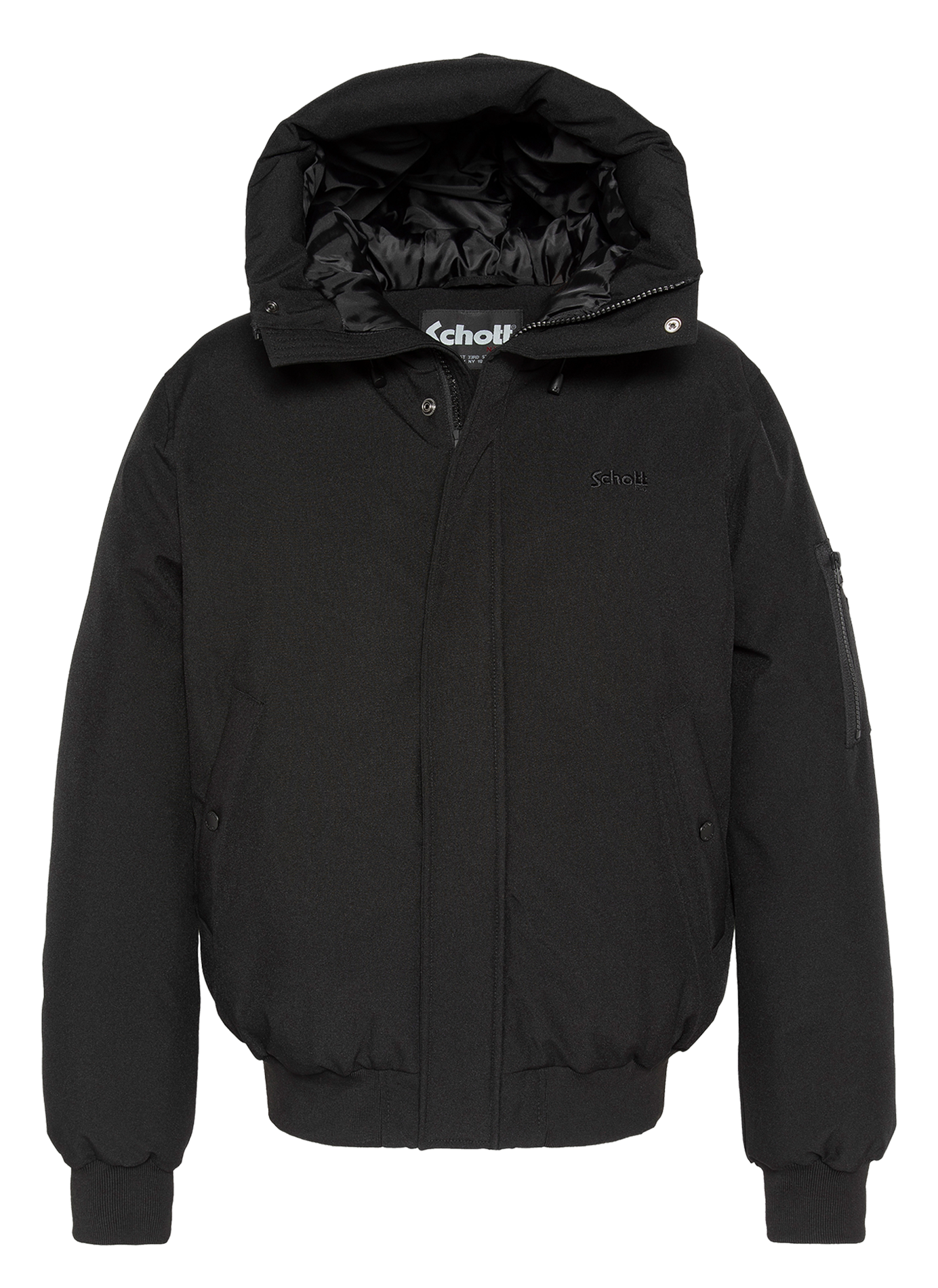 Jack met hoge kraag SCHOTT Zwart