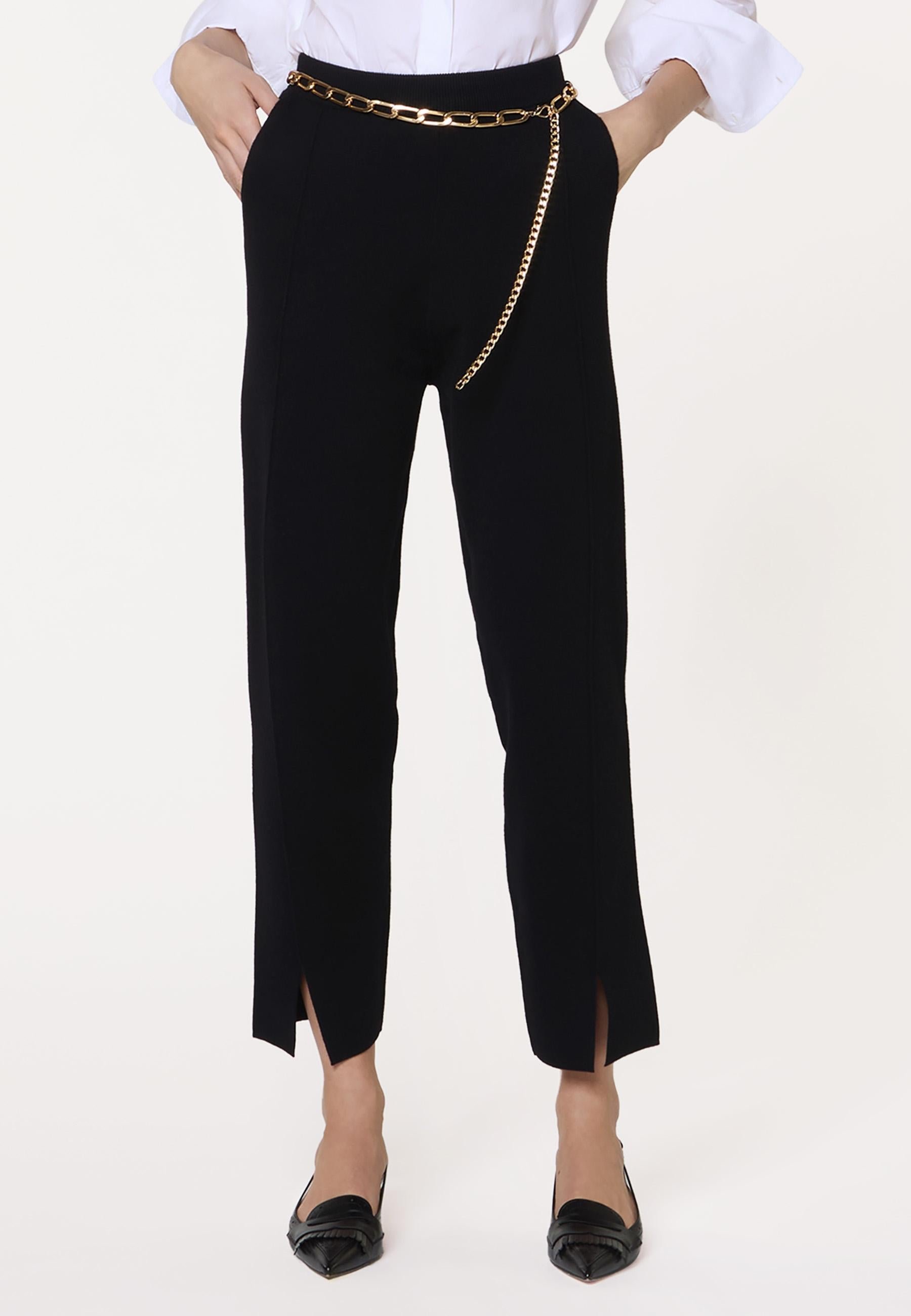 Milano knit cigarette pants RODIER Black