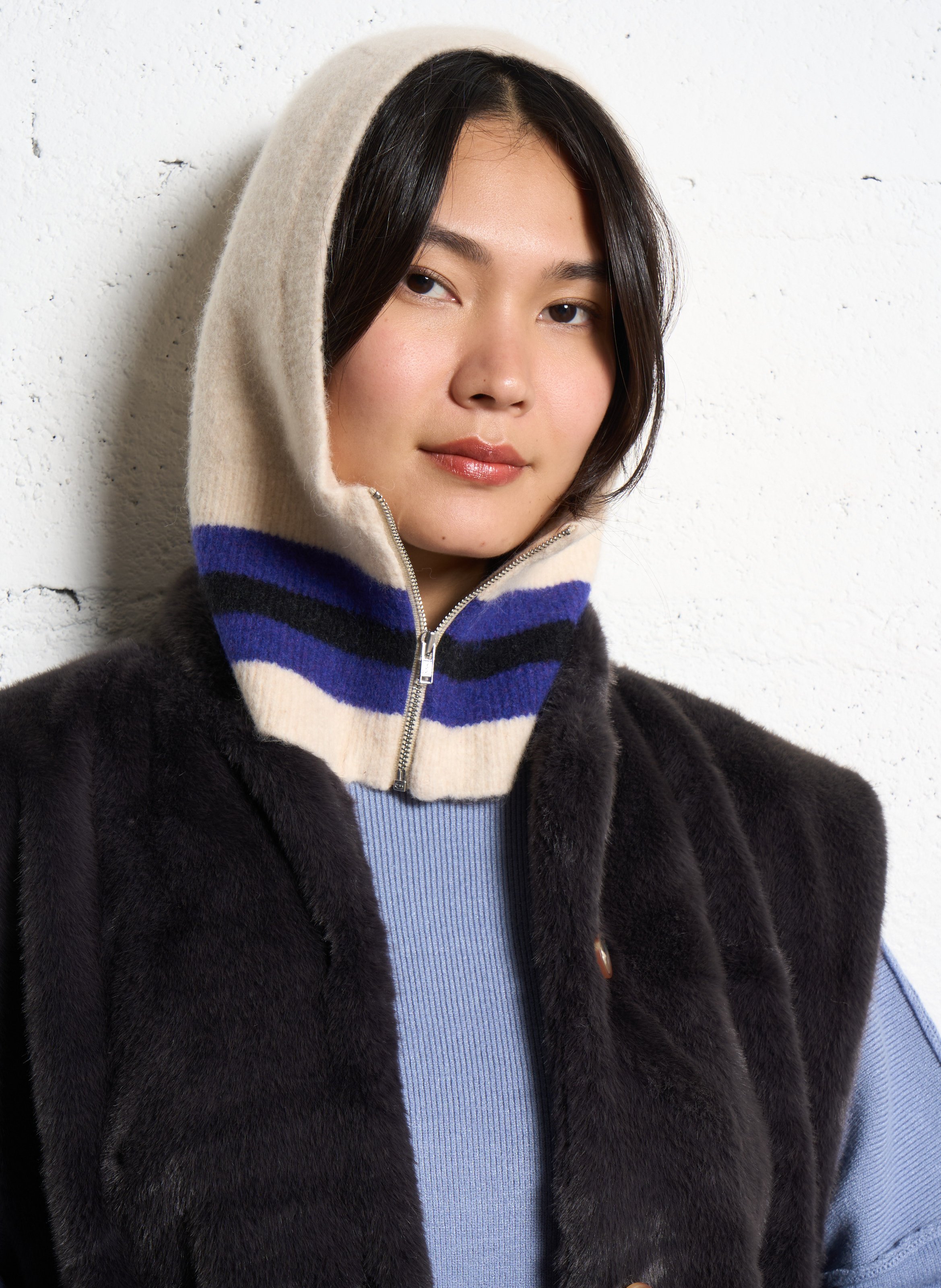 Mixed wool hood BELLEROSE