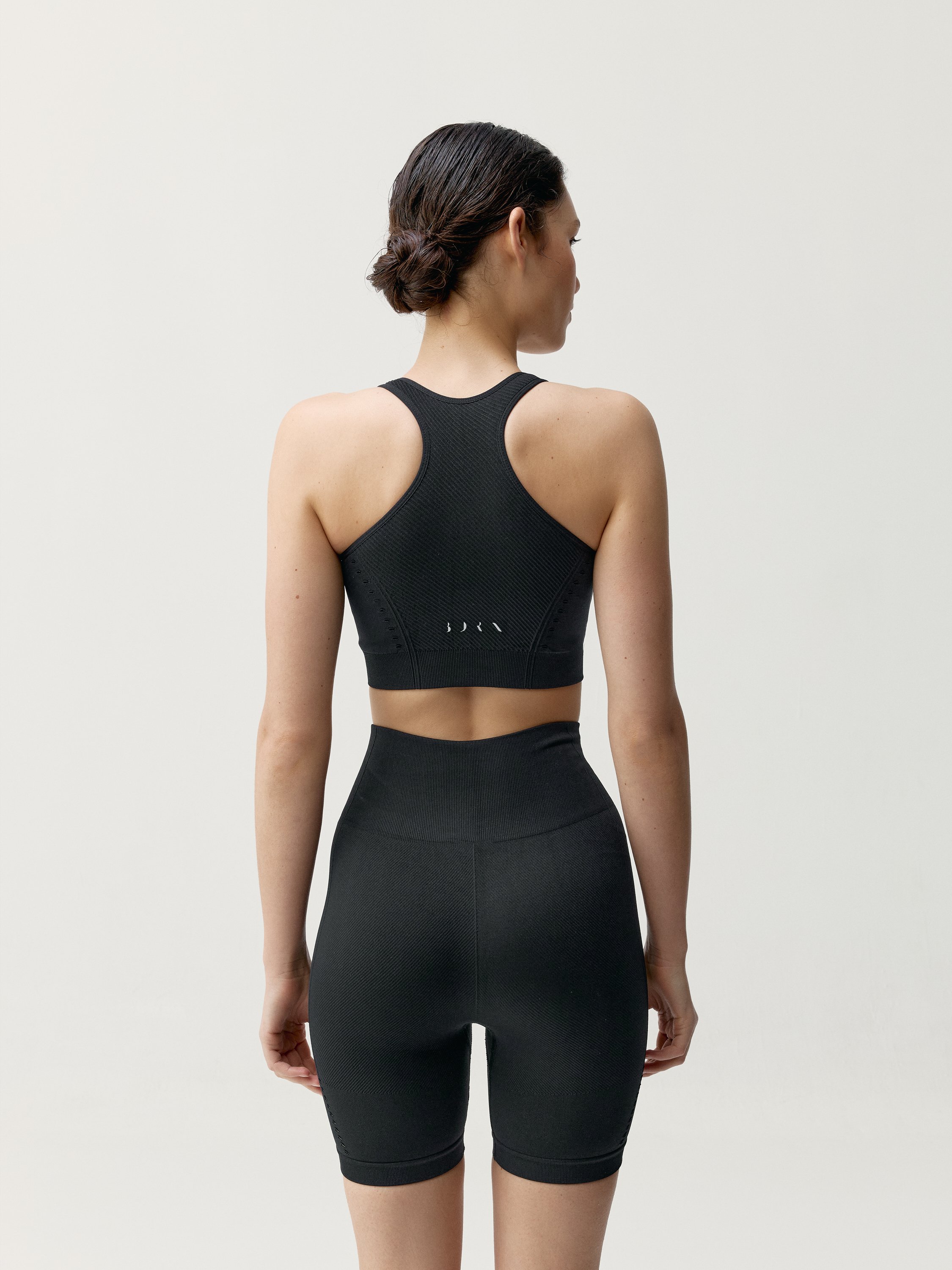 Seamless High-Compression Sports Bra BORN LIVING YOGA Black