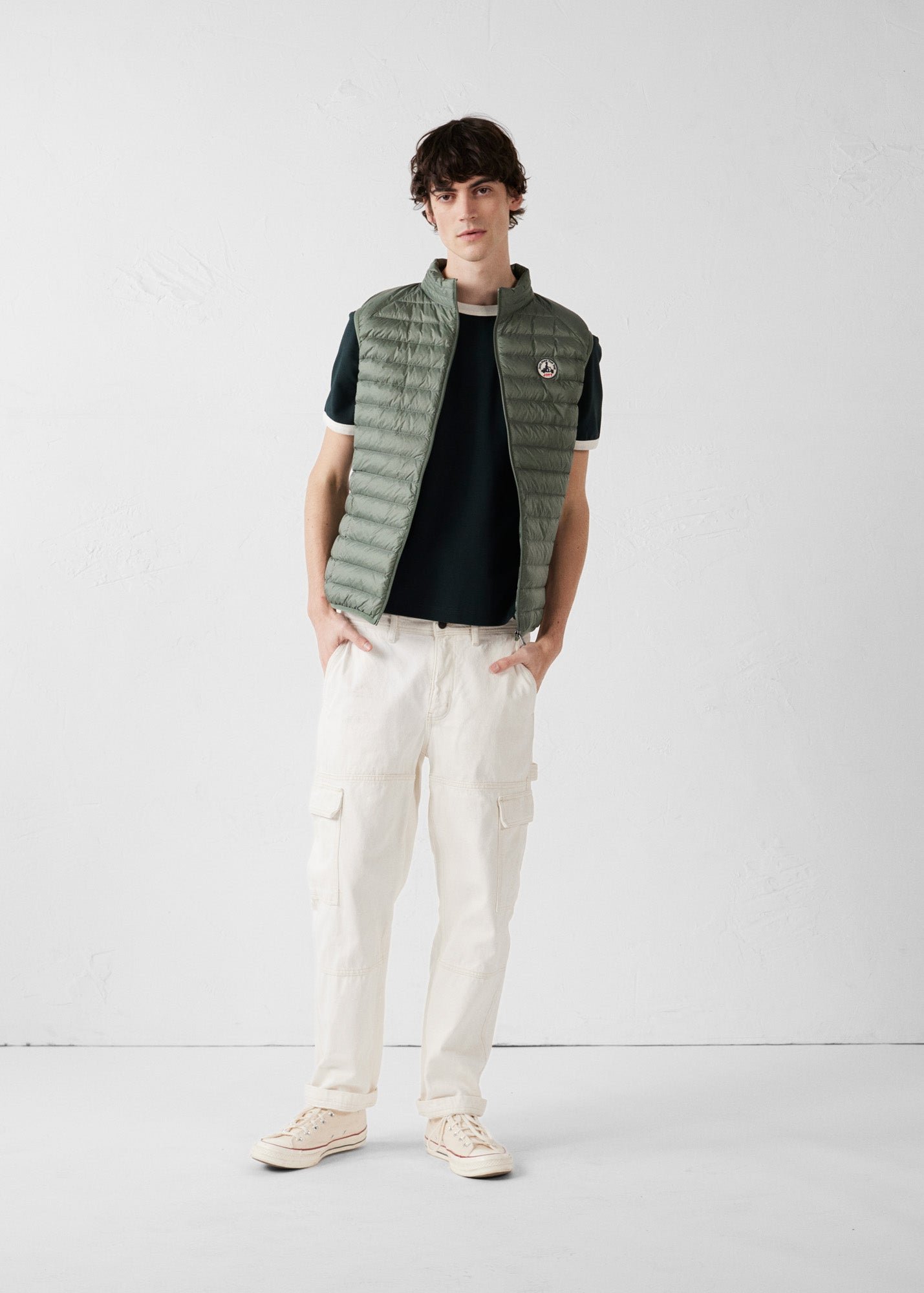 Sleeveless puffer jacket Tom JOTT Green