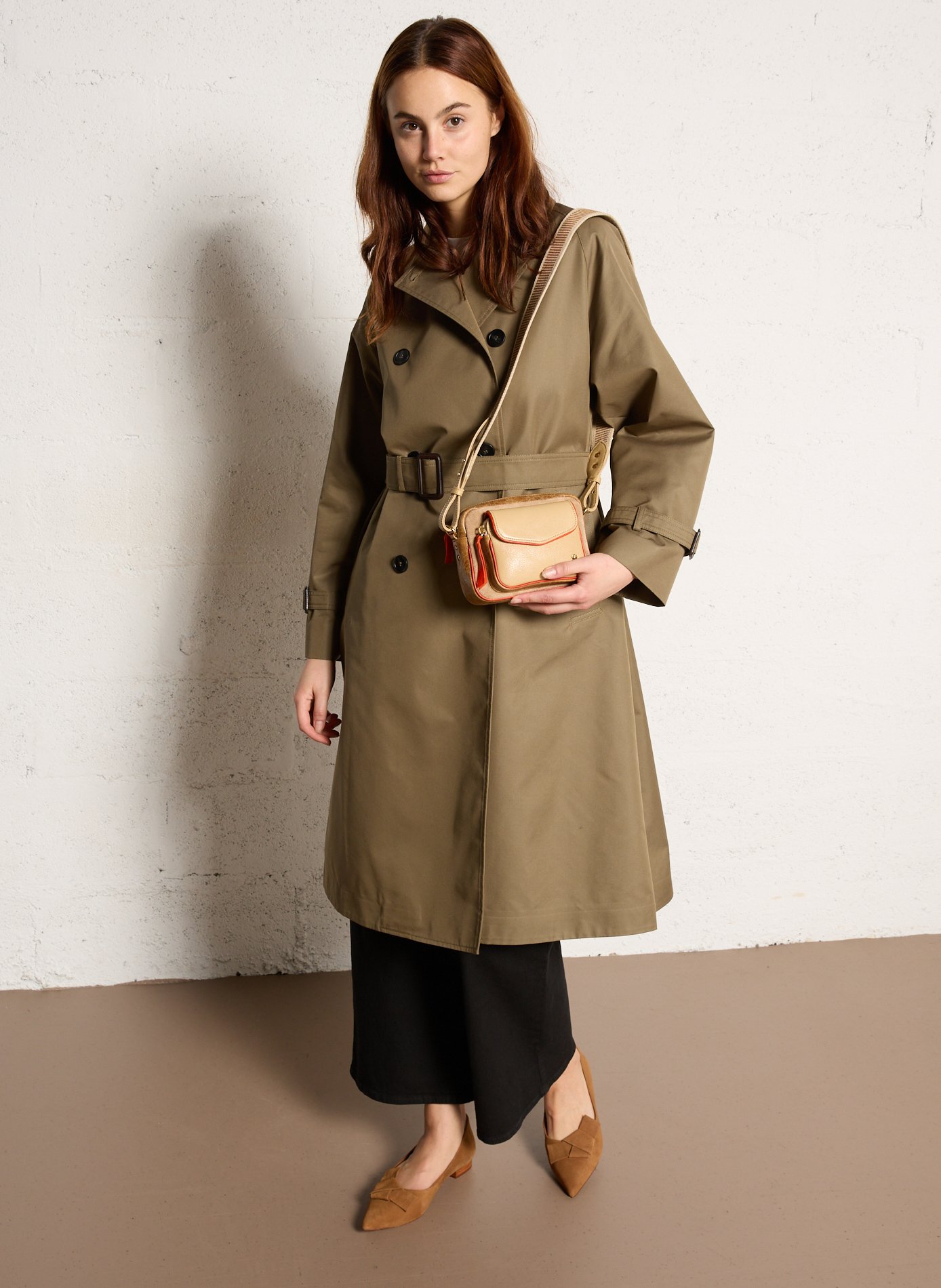 Dori leather shoulder bag CLARIS VIROT Beige