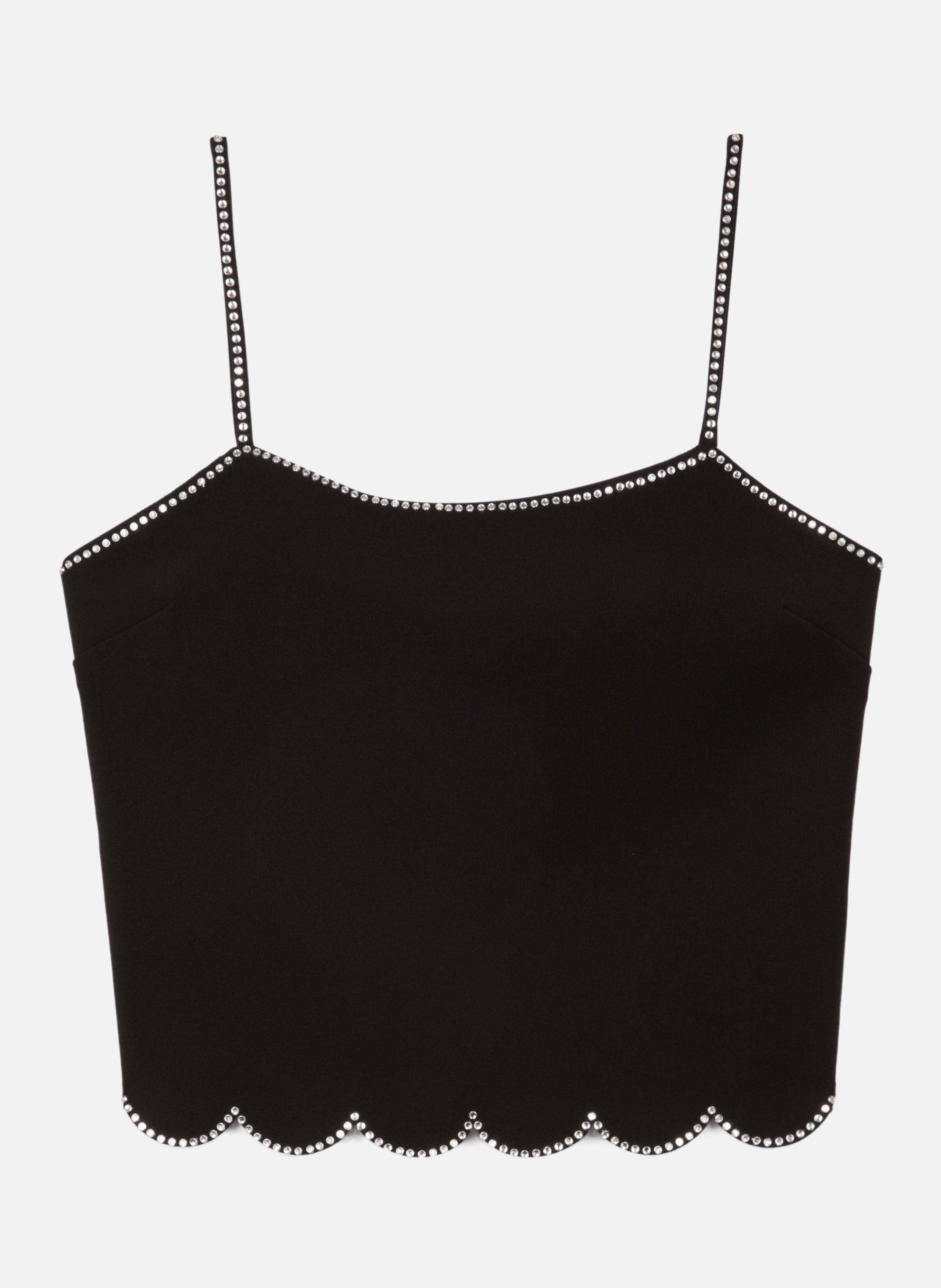 Top with rhinestones THE KOOPLES Black