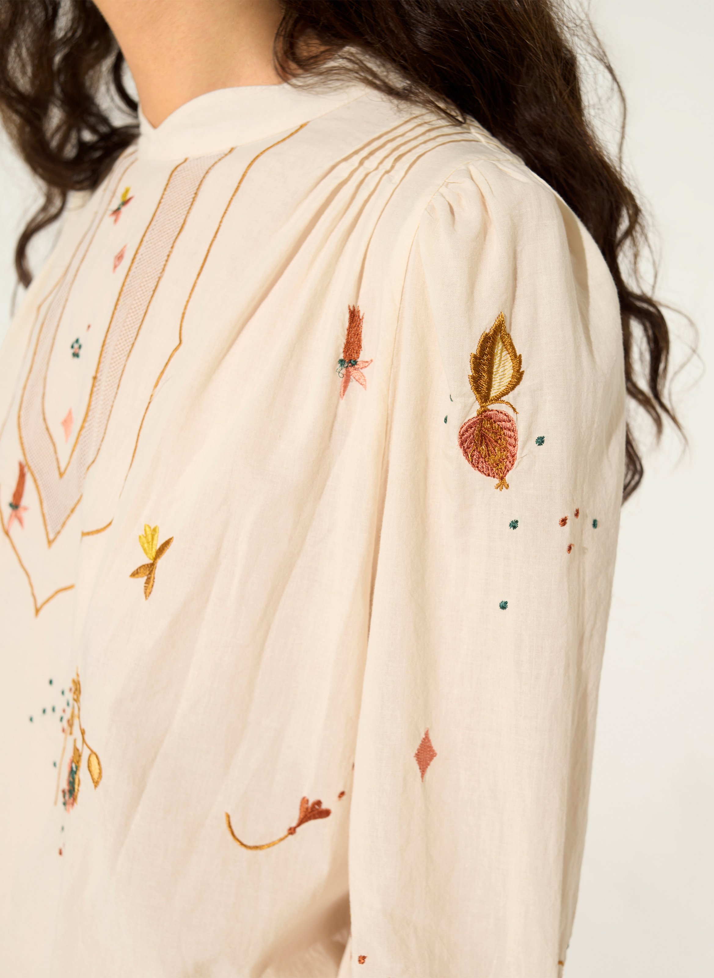 Loose-fit cotton blouse COTELAC White