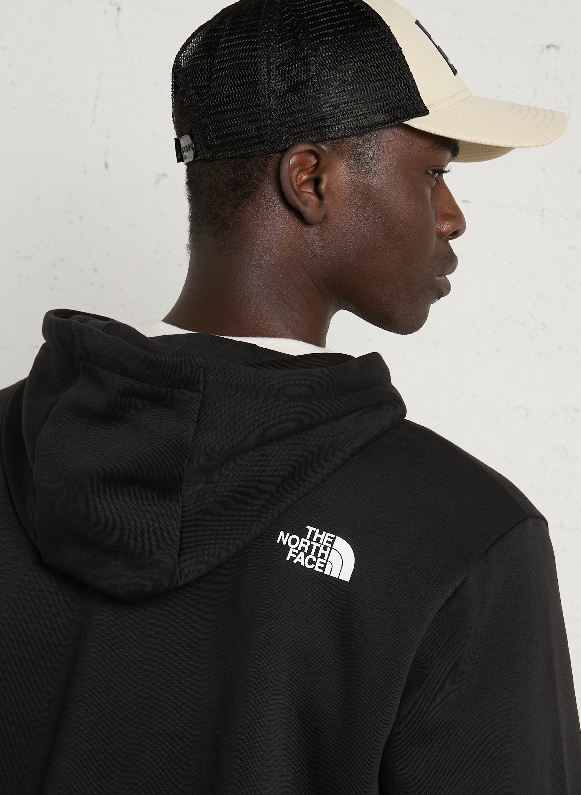 Bedruckter Kapuzenpullover aus Baumwollmischung THE NORTH FACE Schwarz