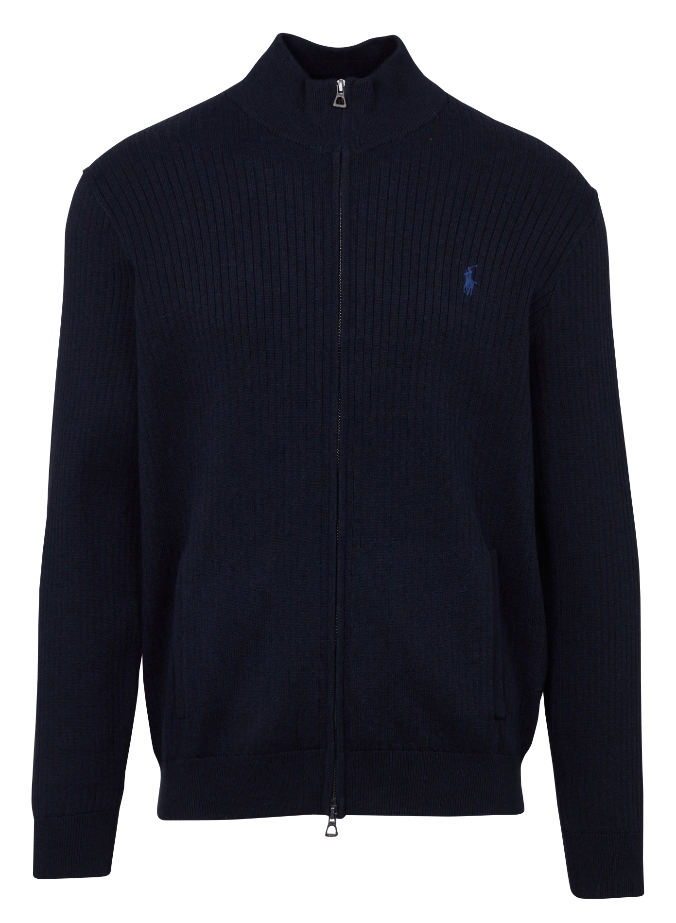 Straight cotton high-neck cardigan POLO RALPH LAUREN