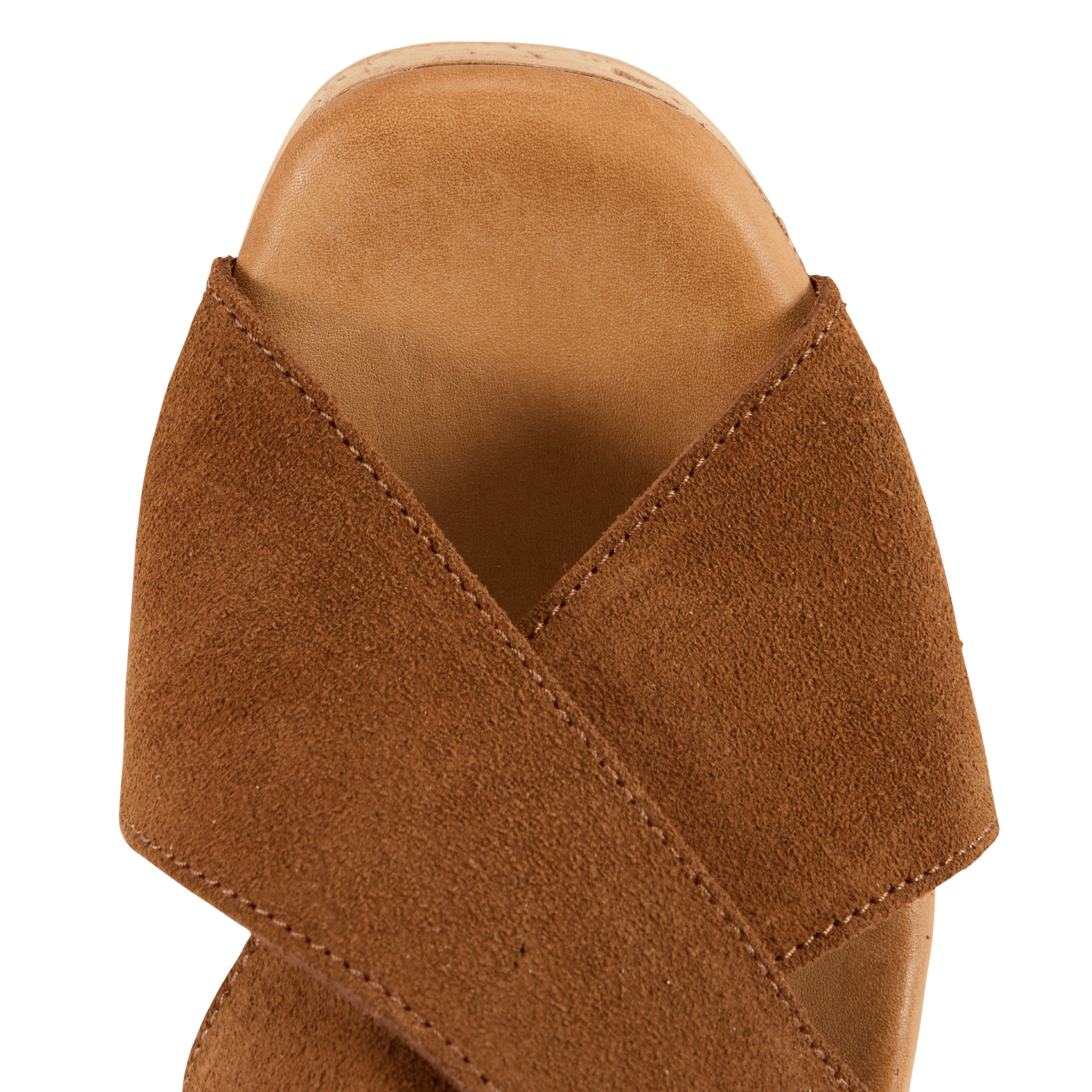 Sandales compensées en cuir LA FEE MARABOUTEE Marron