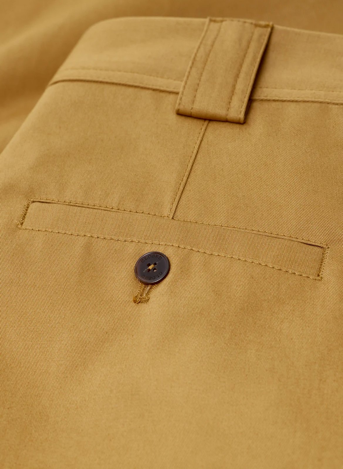 Pantalon large en coton CLOSED Marron