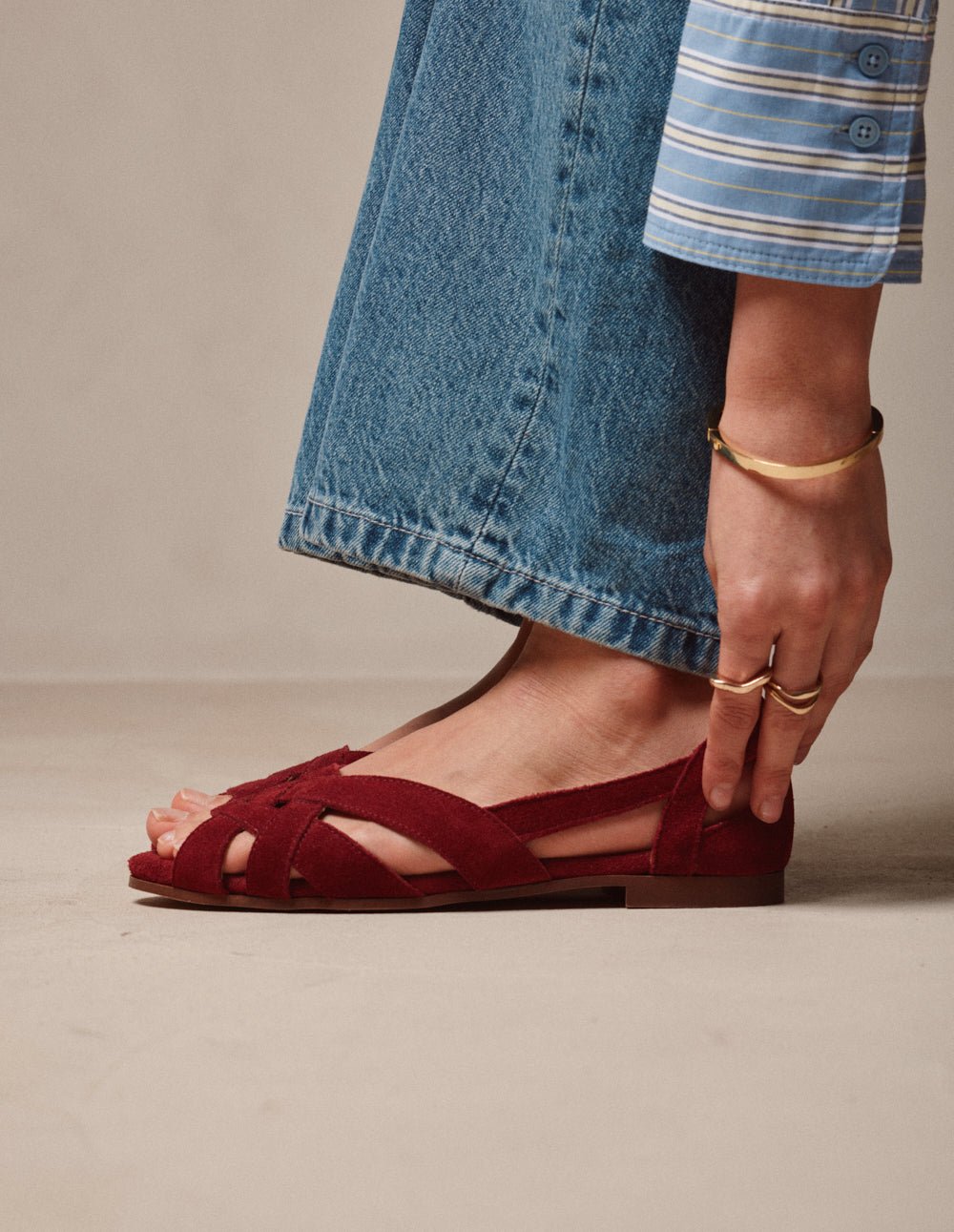 Sandales ODAJE Rouge