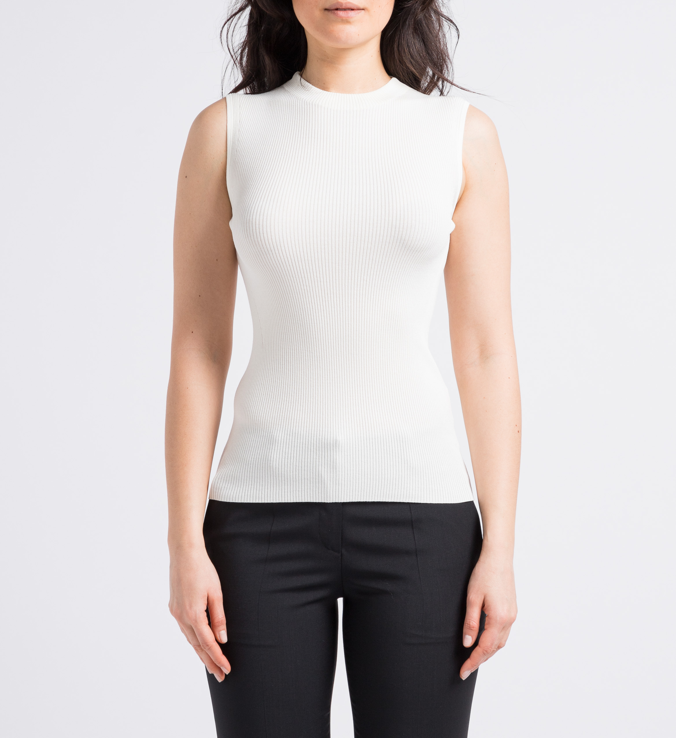 Ribbed sleeveless T-shirt BOSS