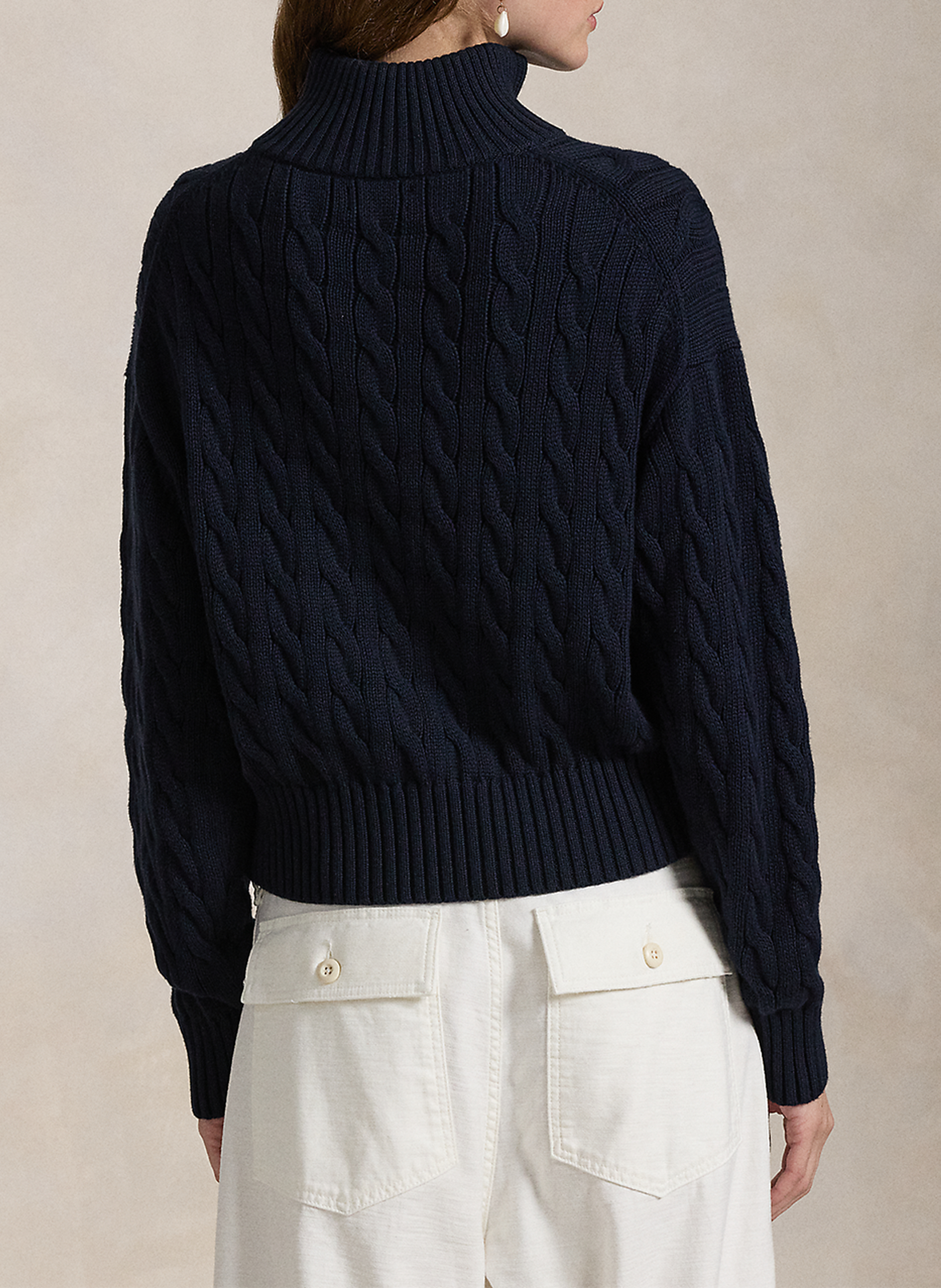 Gerade geschnittener Baumwollpullover POLO RALPH LAUREN Blau