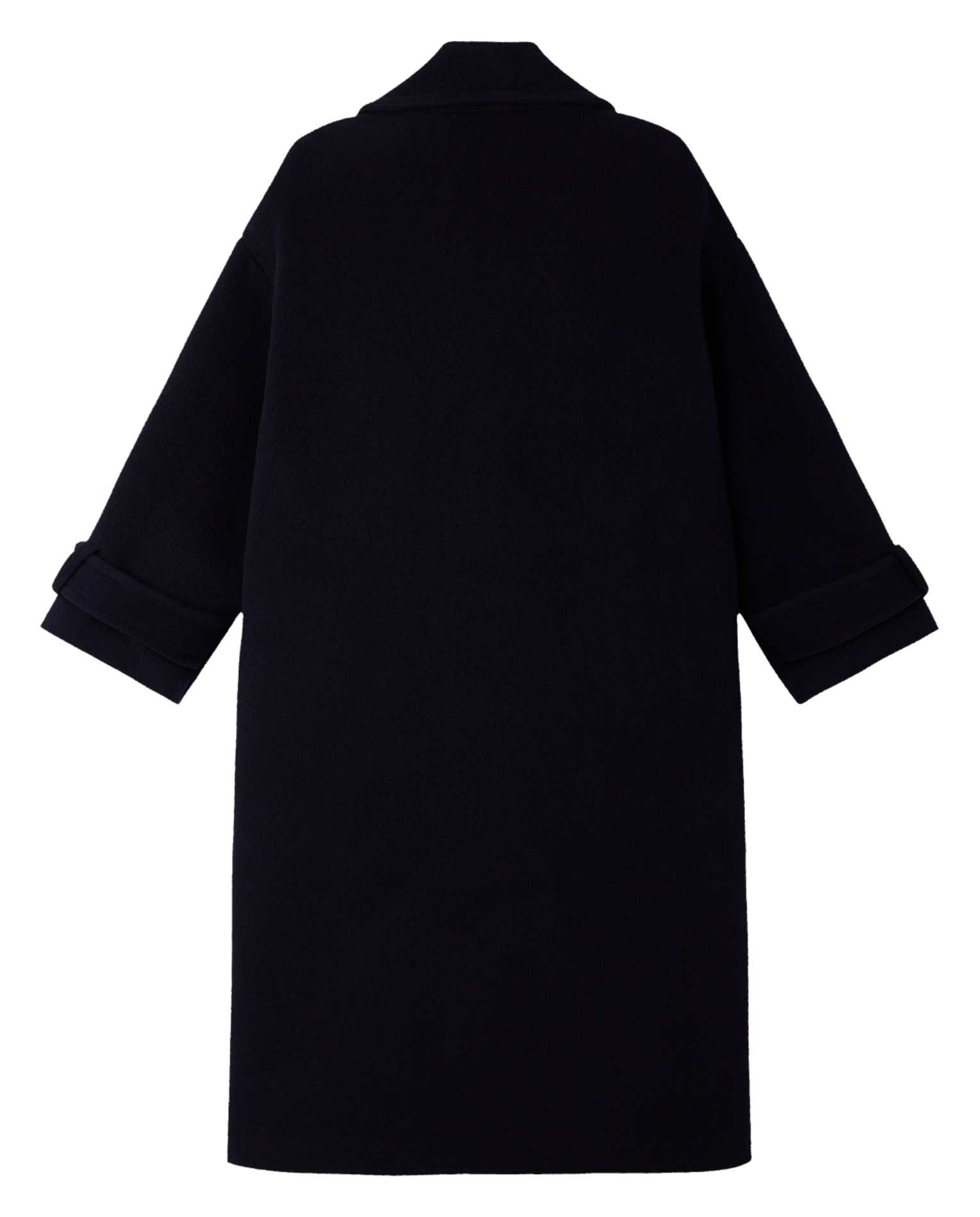 Oversized jas met reverskraag van gemengd wol | Blauw SESSUN Dames