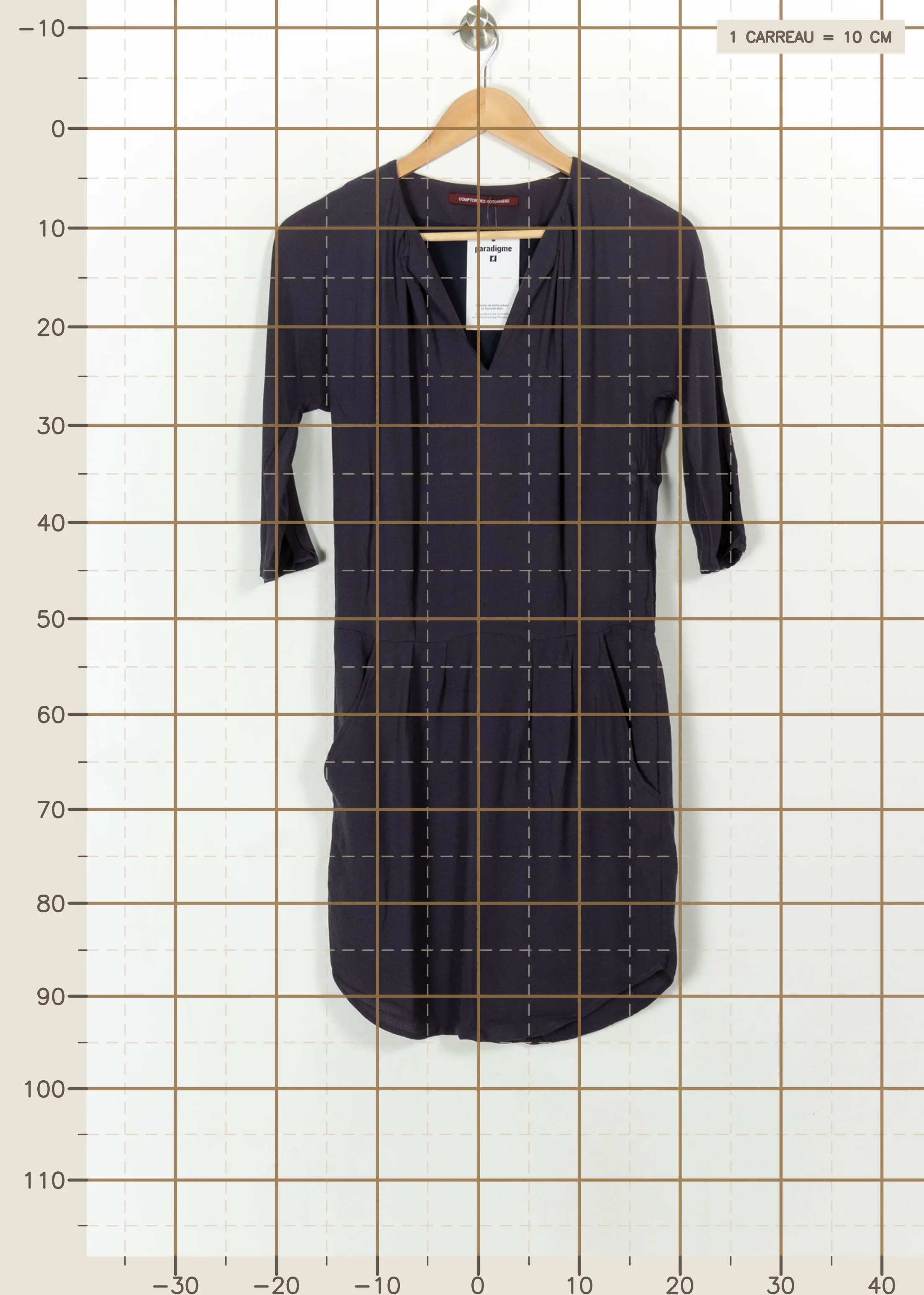 Robe courte & midi COMPTOIR DES COTONNIERS - Seconde main Bleu