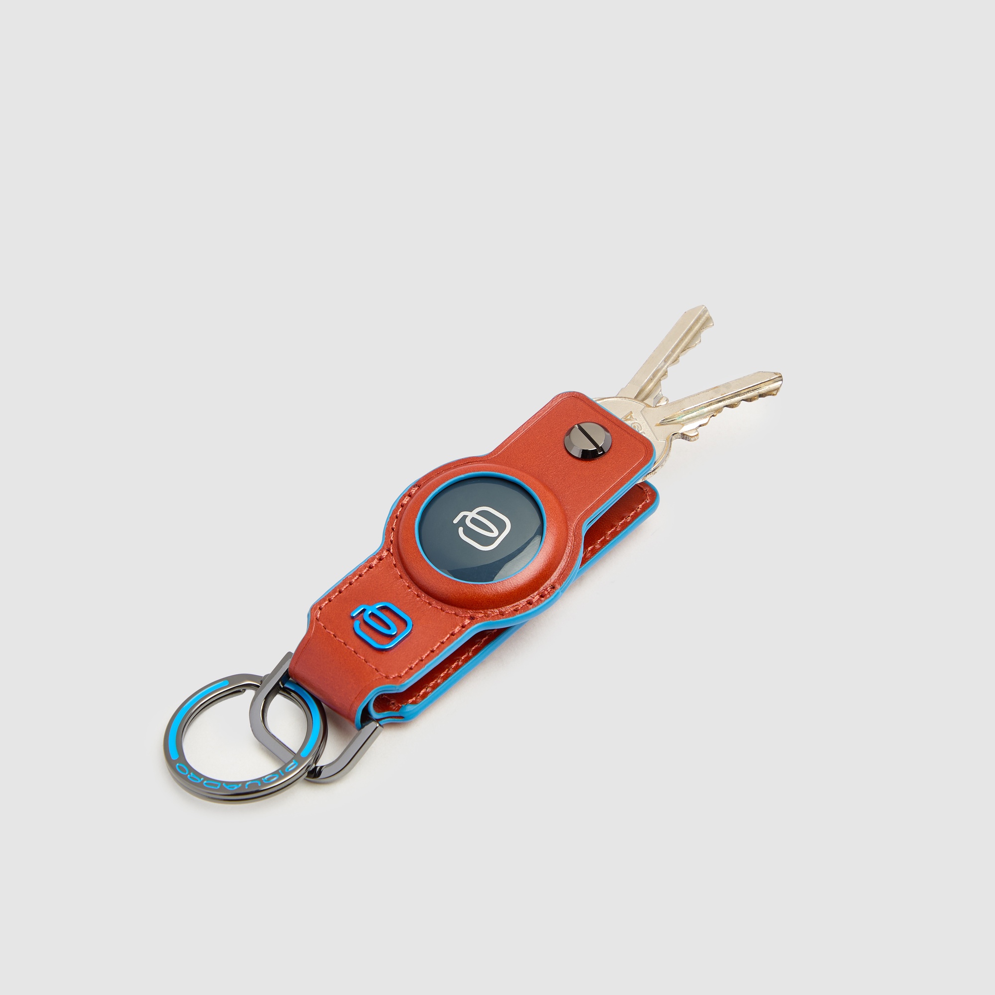 Keychain for airtag® and connequ 4.0 PIQUADRO Brown