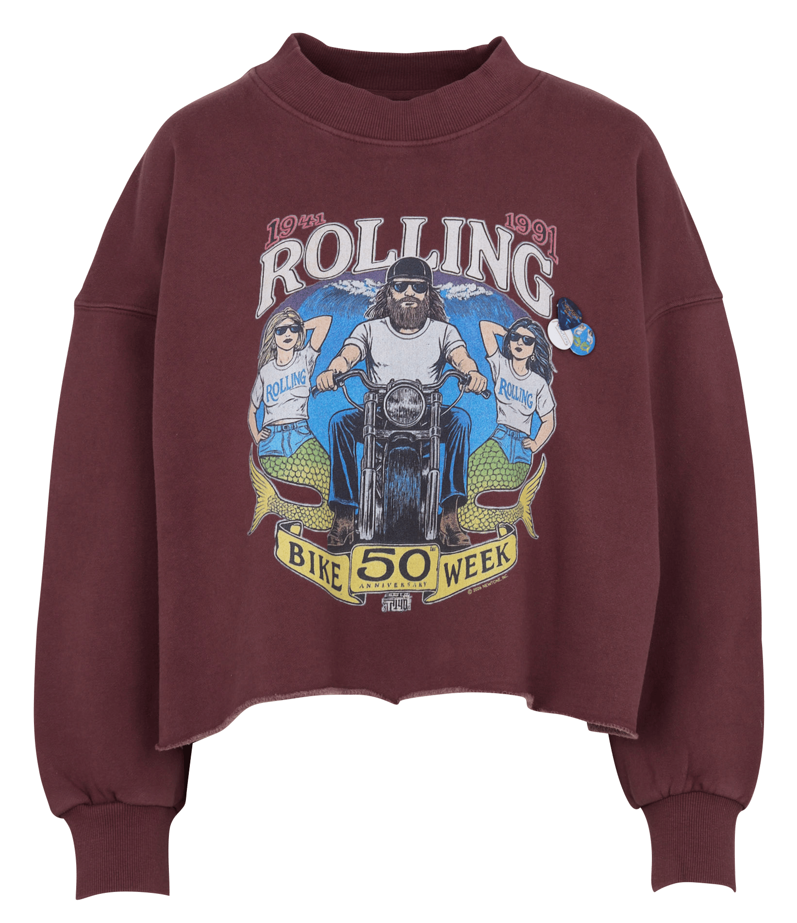 Round-neck cotton sweatshirt NEWTONE Purple