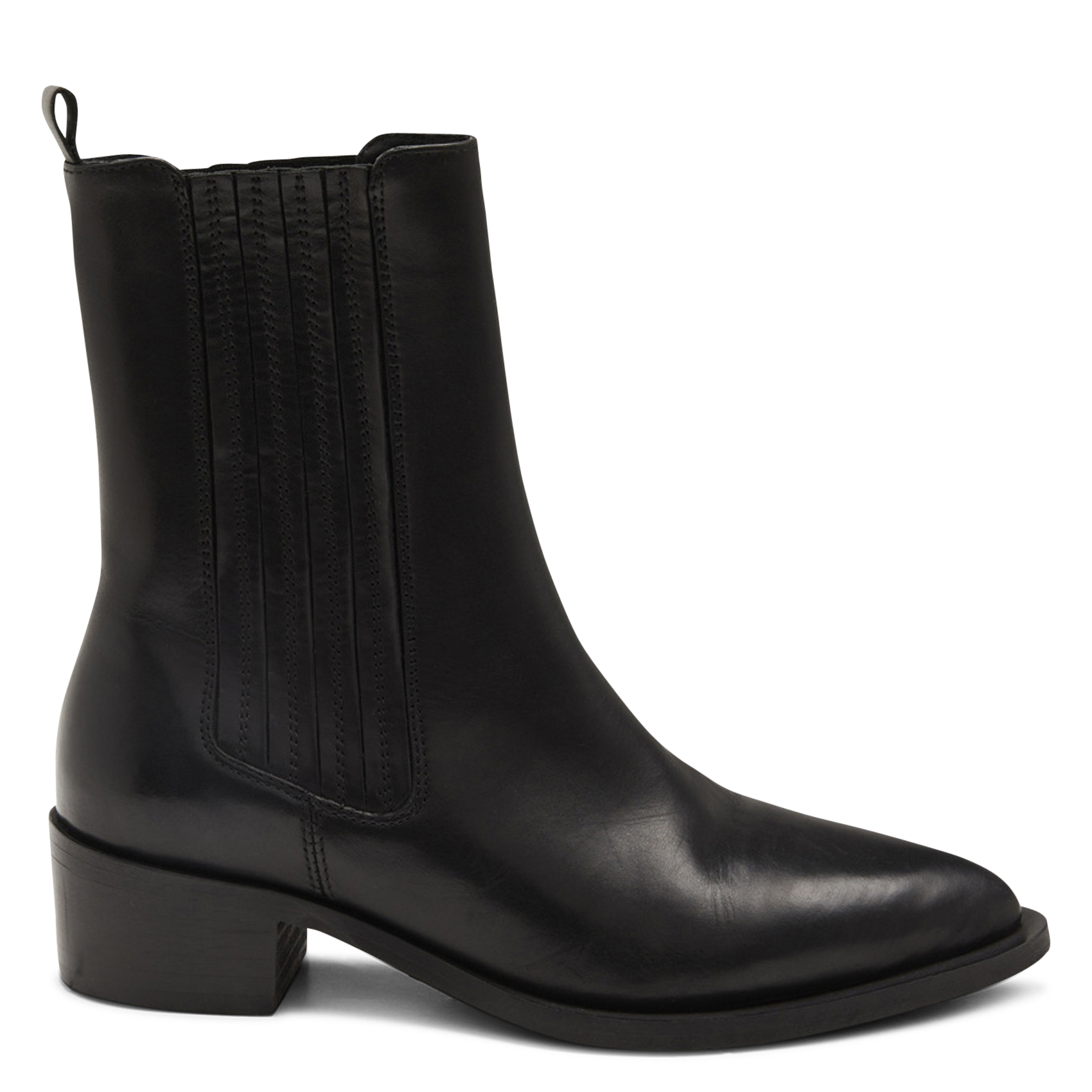Leather mid-calf boots PAVEMENT Black