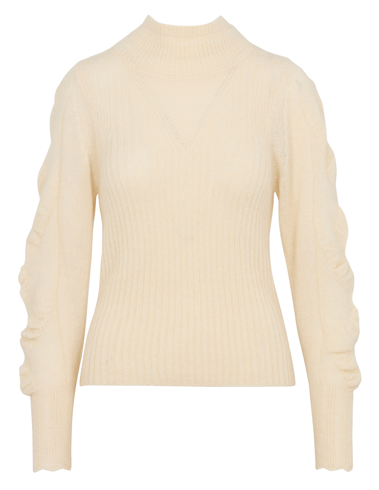 Gerade geschnittener Wollmix-Pullover COTELAC Beige