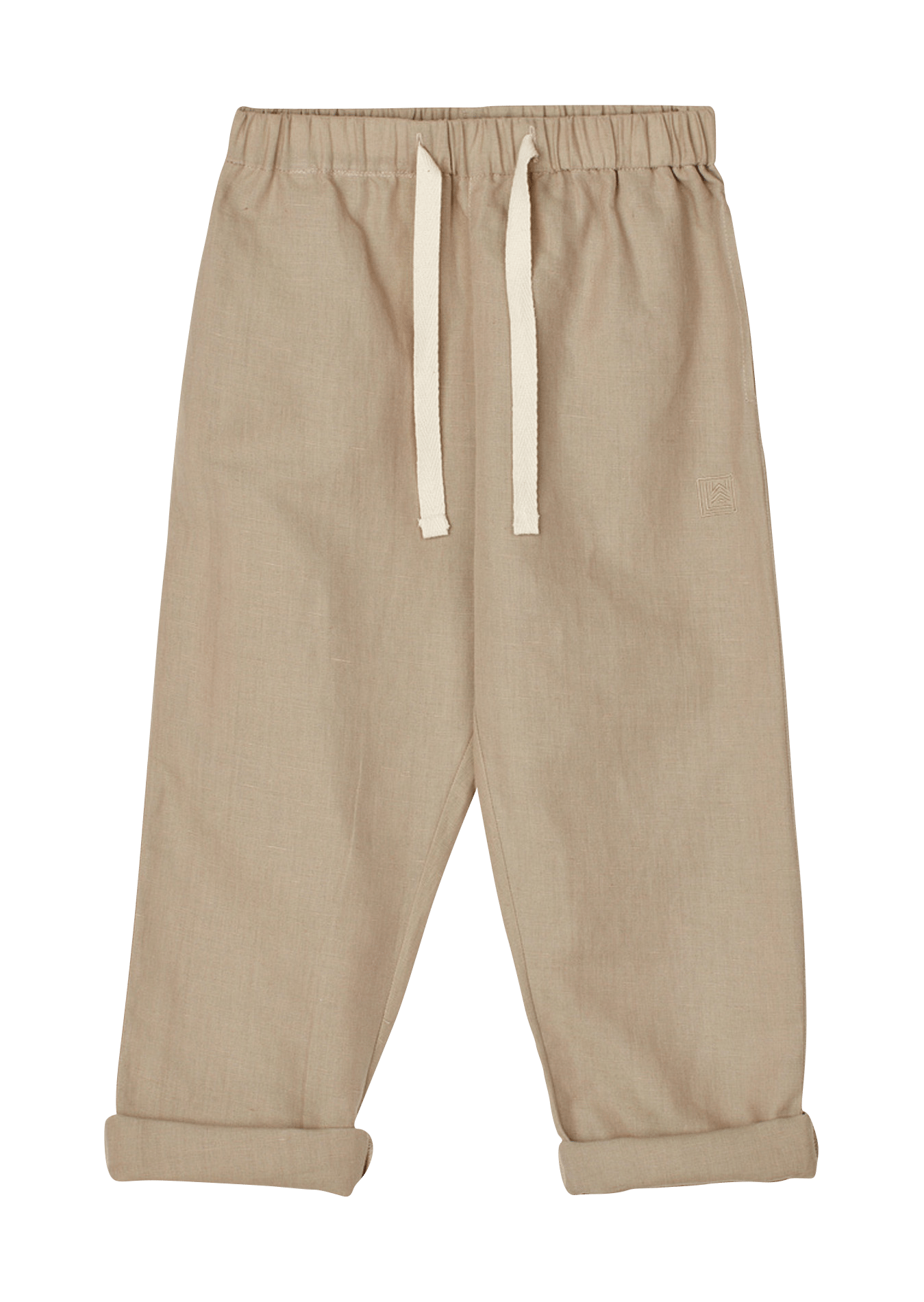 Rechte broek | linnen/katoenblend BeigeLIEWOOD