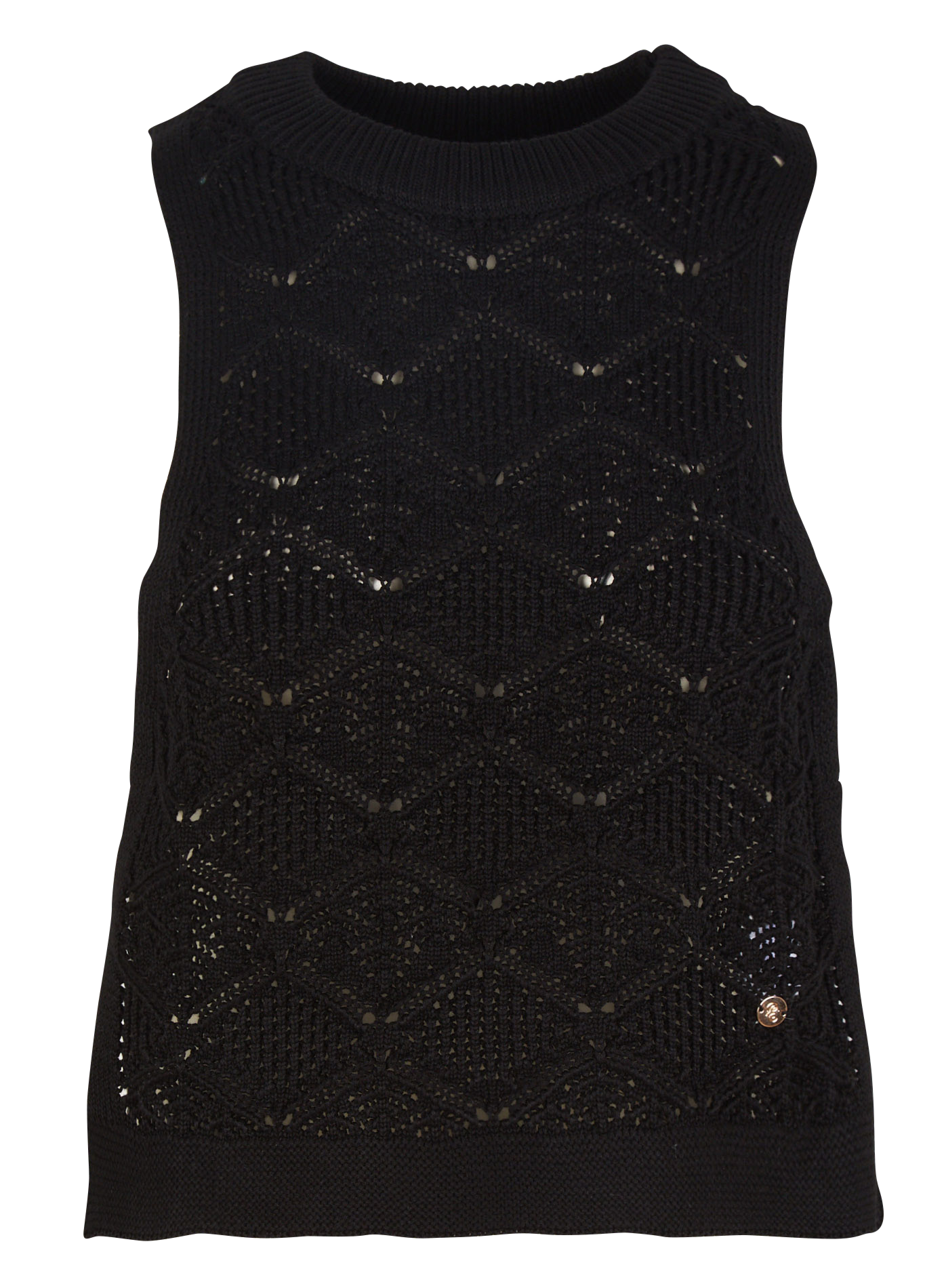 Pull sans manche en coton mélangé LA PETITE ETOILE Noir