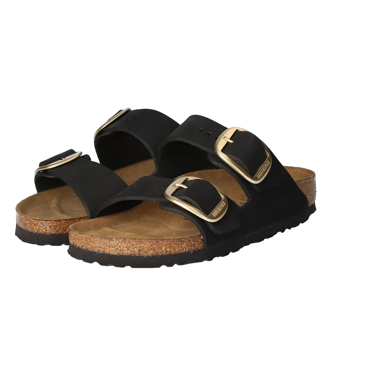 Faux leather sandals BIRKENSTOCK Black