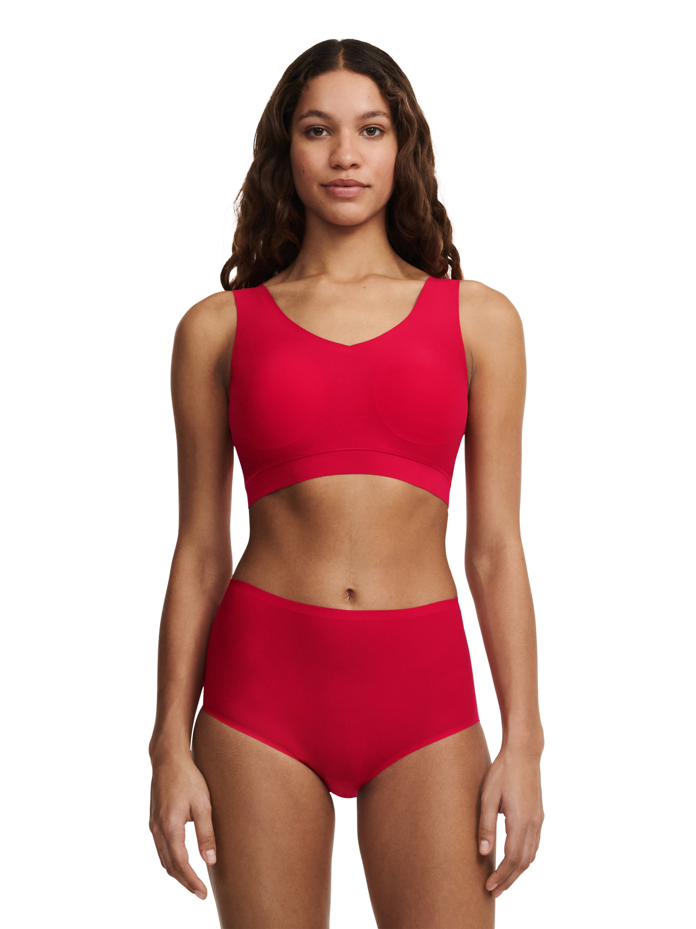 Crop top with cups Red