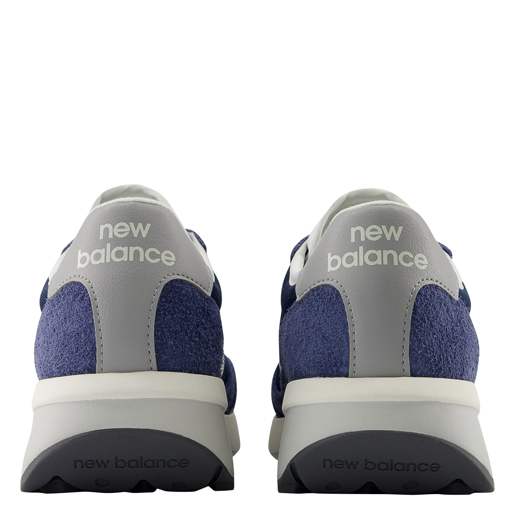 Low-top leather mix sneakers NEW BALANCE Blue