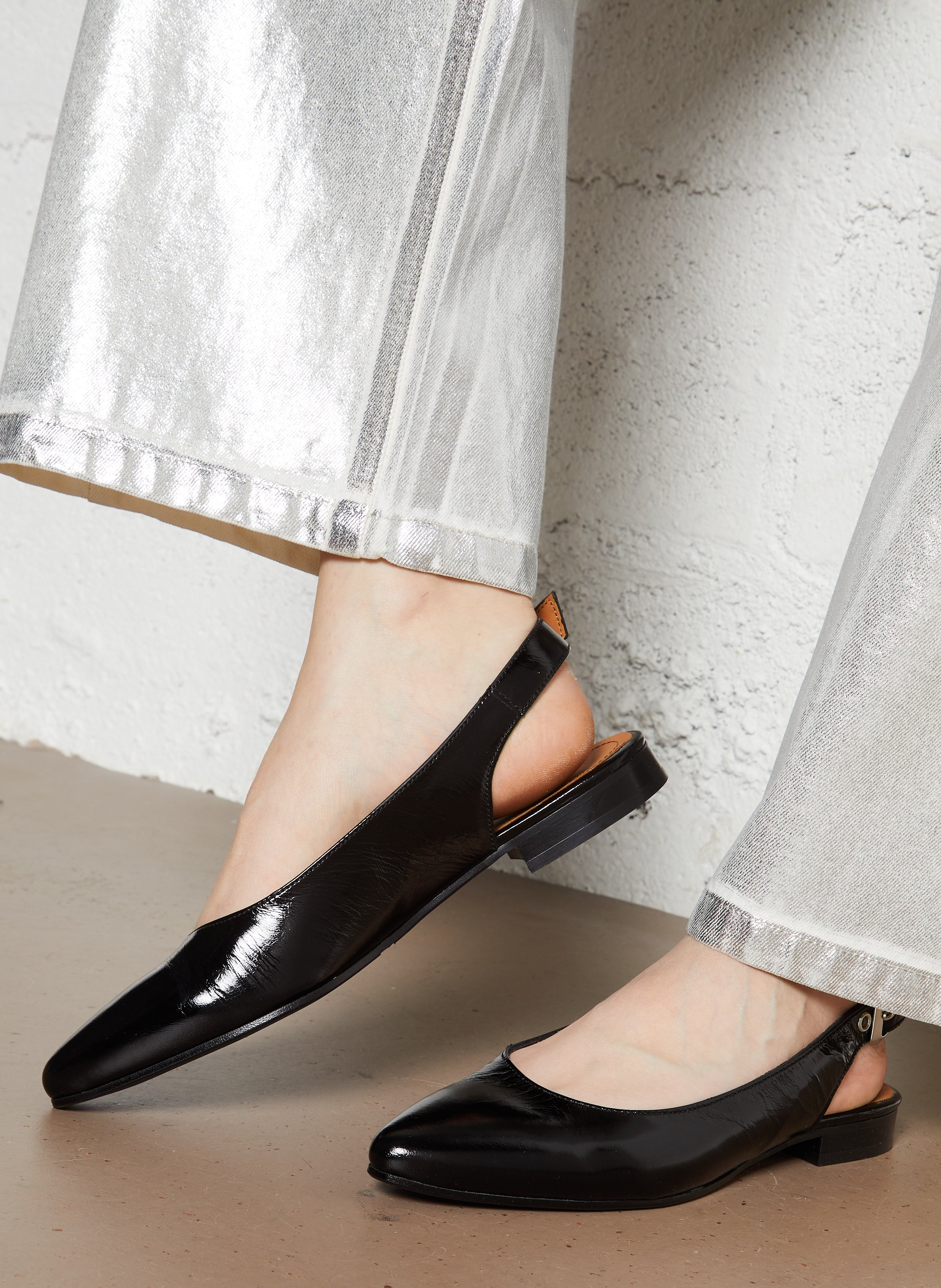 Ballerines en cuir BILLI BI Noir