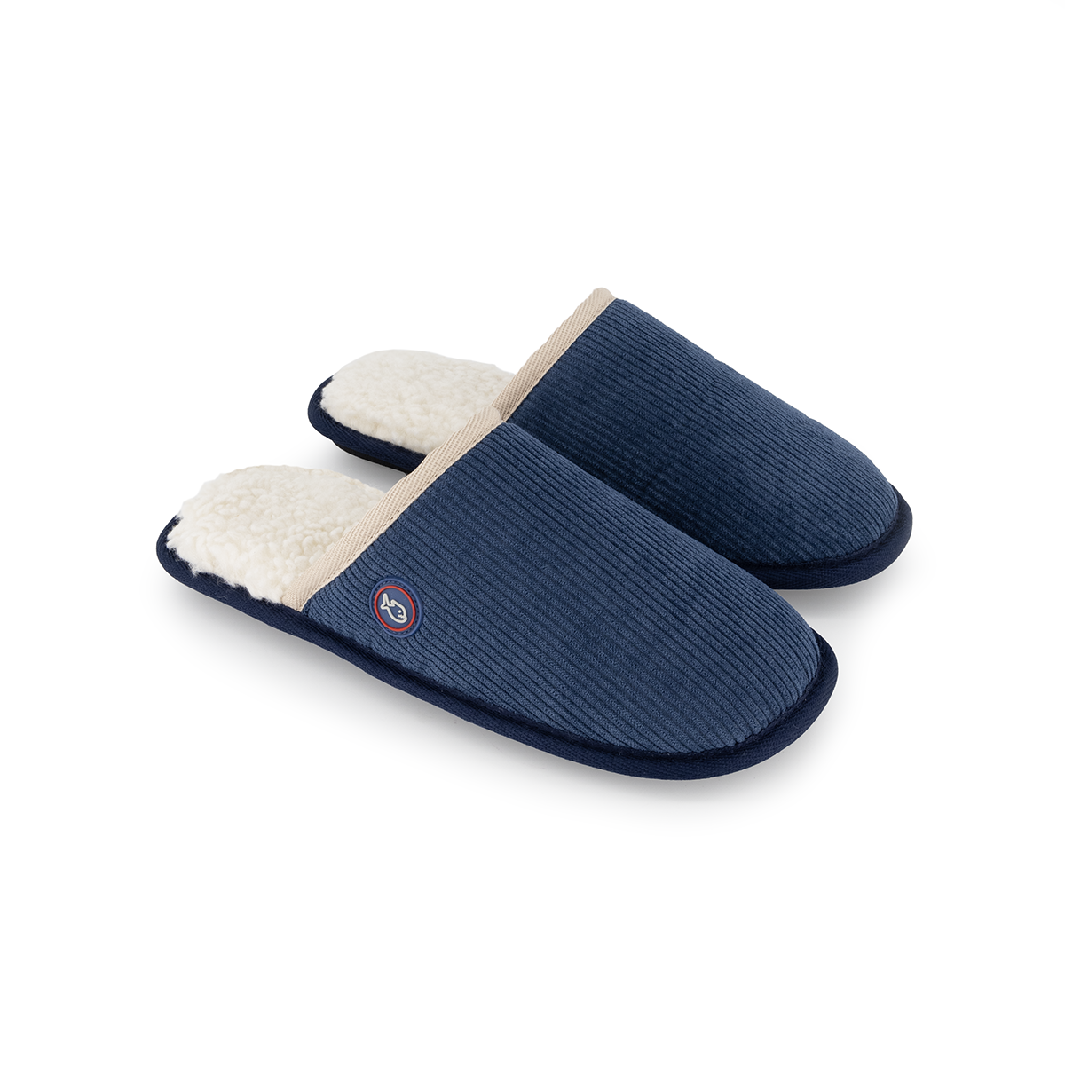Corduroy slippers BILLYBELT Blue