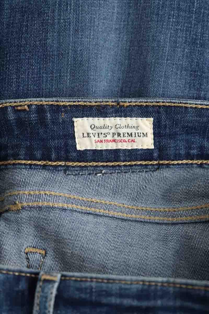 Cotton skinny jeans LEVI'S - Seconde main Blue