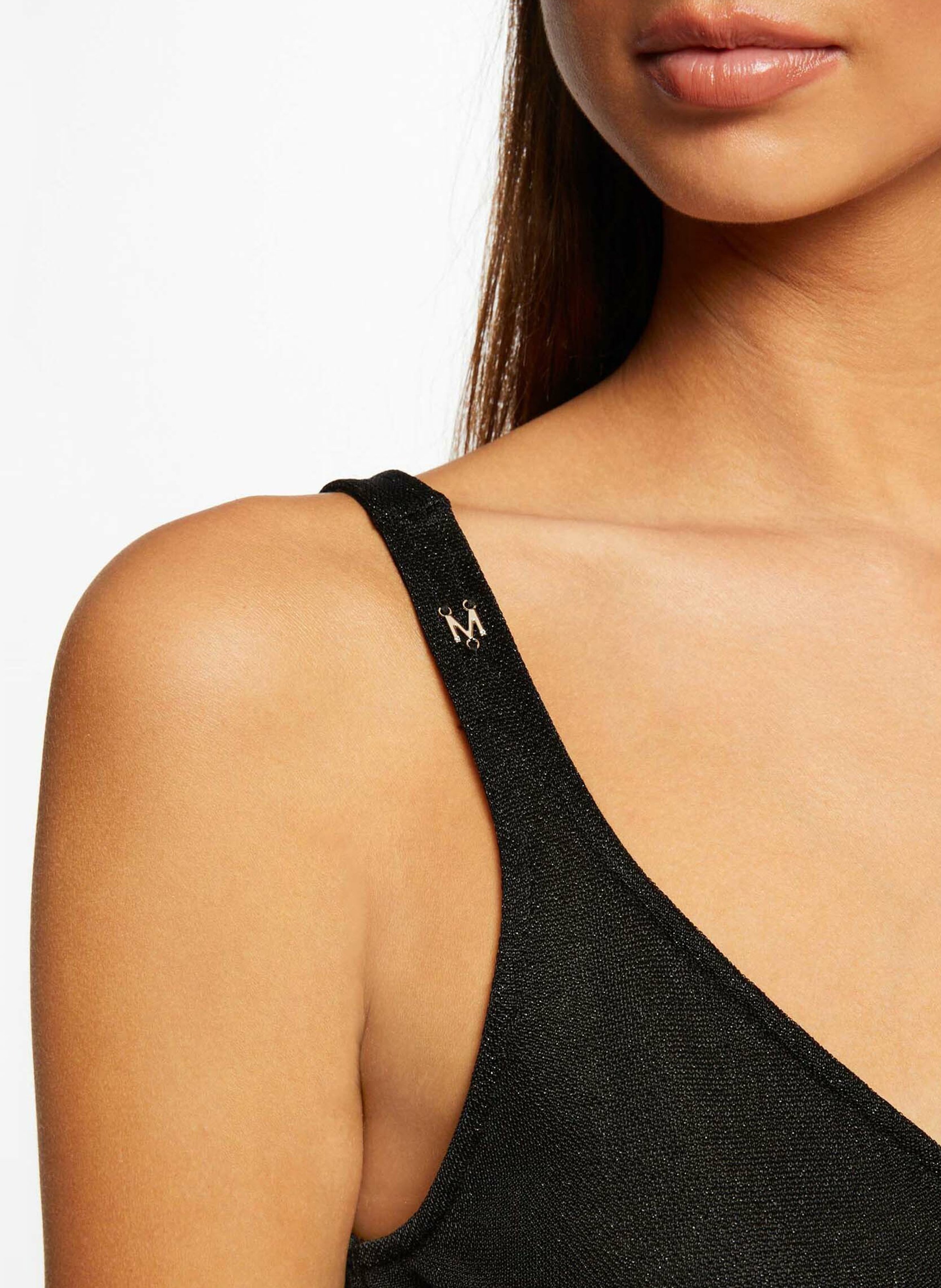 Top met V-hals MORGAN Zwart