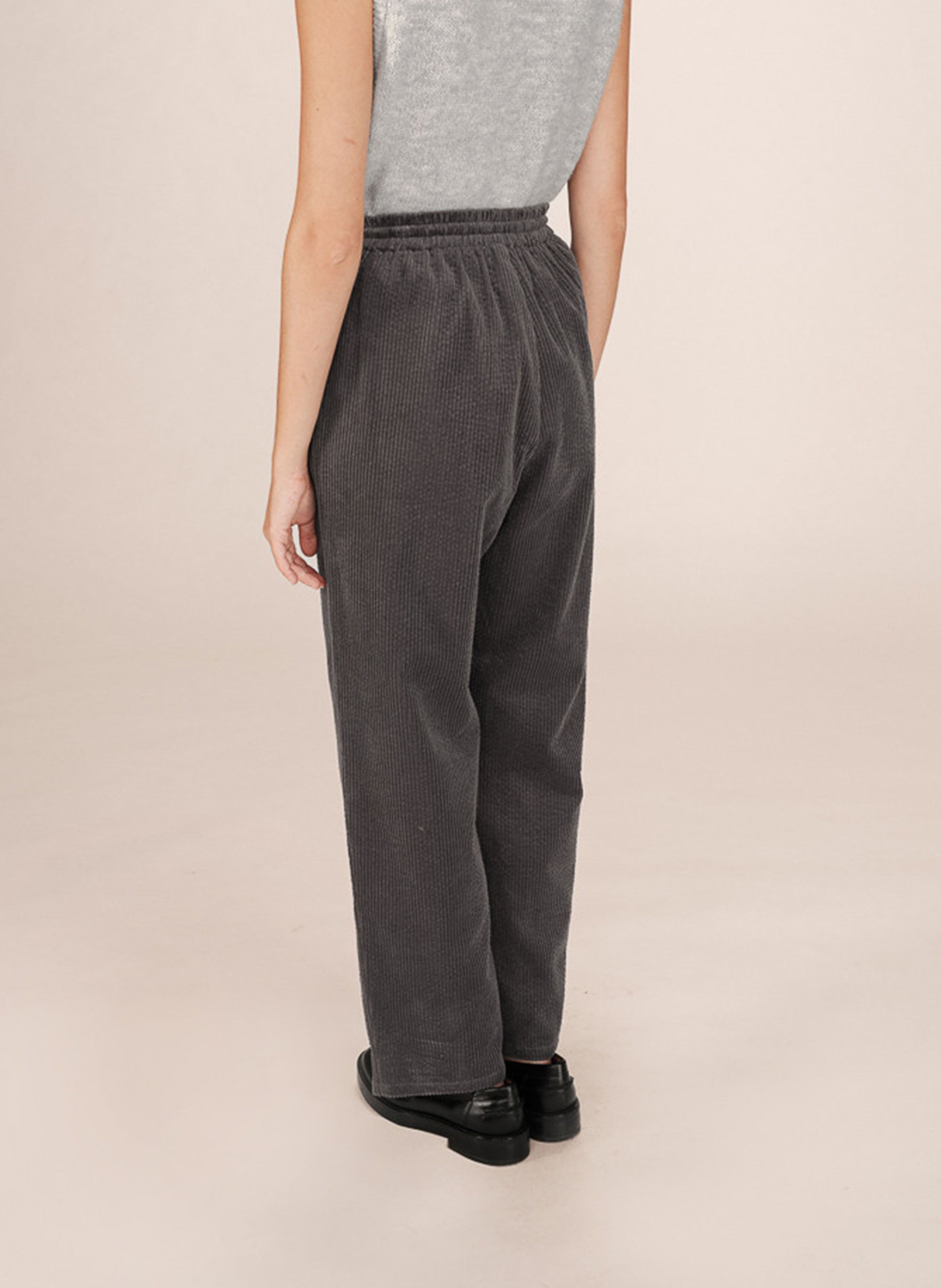 Slim-fit cotton cargo pants GRACE ET MILA Black