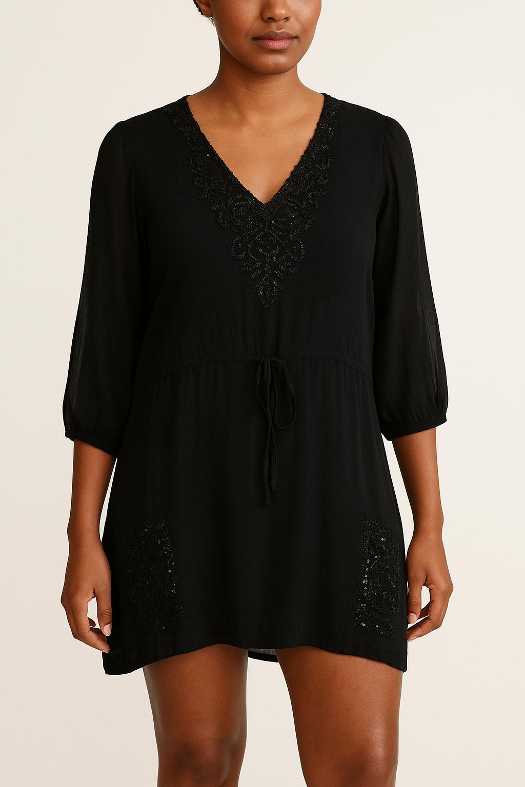 Short & Midi Dress ANTIK BATIK - Seconde Main Black